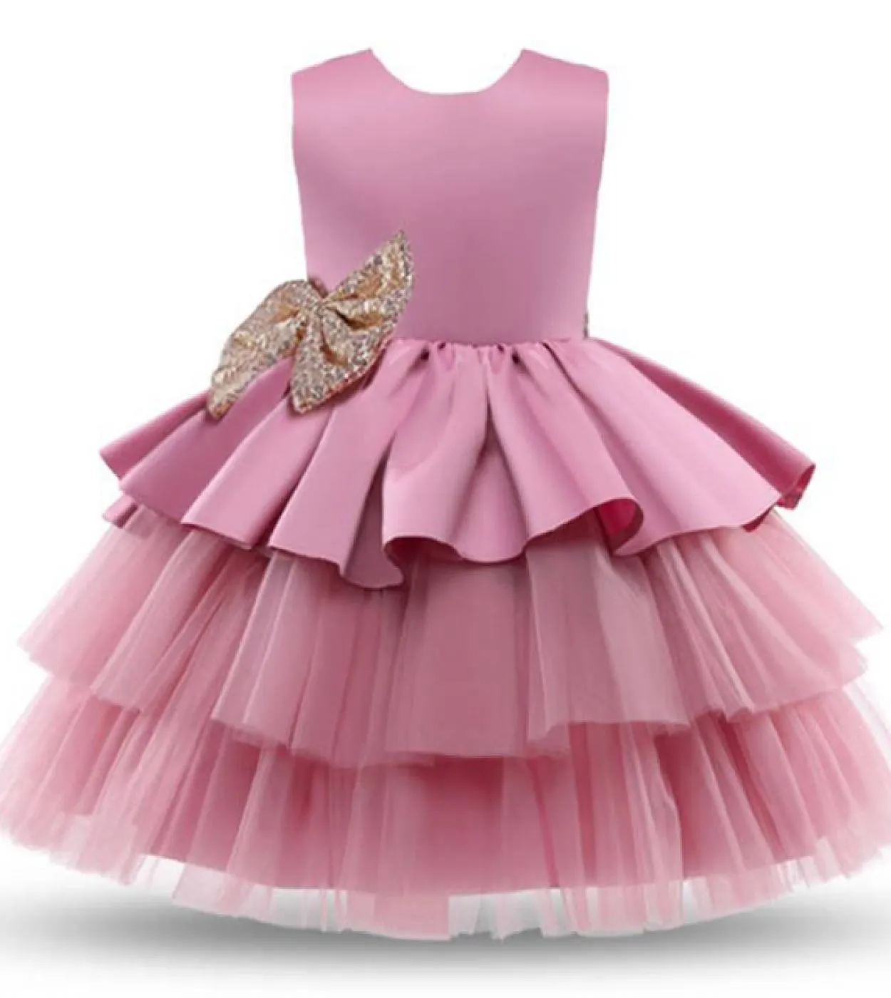 12m Baby Girl Paillettes Fiocco Abito Tutu Neonato Ragazza Un anno Compleanno Abiti Abito da sera per ragazza Natale Vestido Bab
