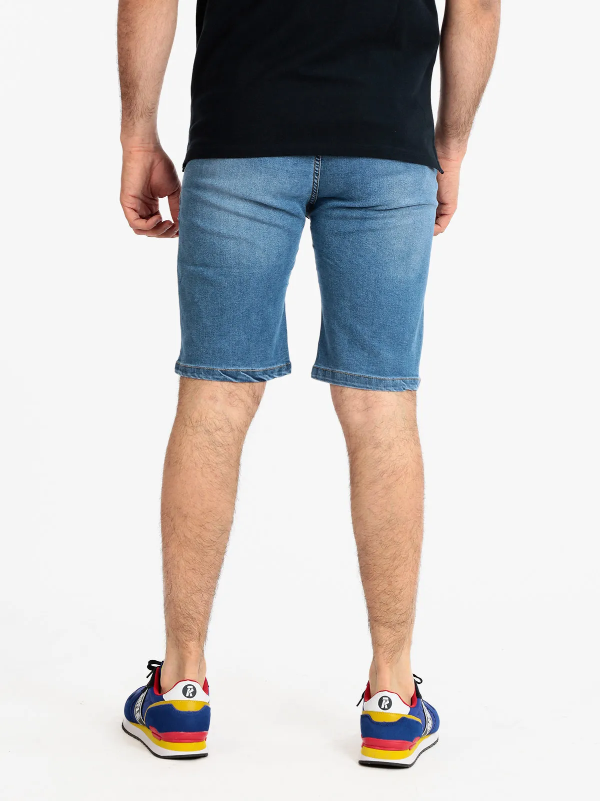 3-D Jeans Bermuda pour homme en jean