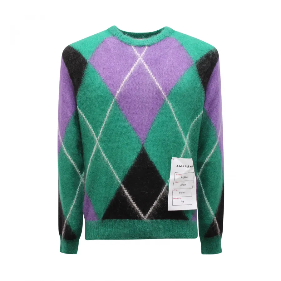 9631AV MAGLIONE UOMO AMARÁNTO MAN WOOL SWEATER