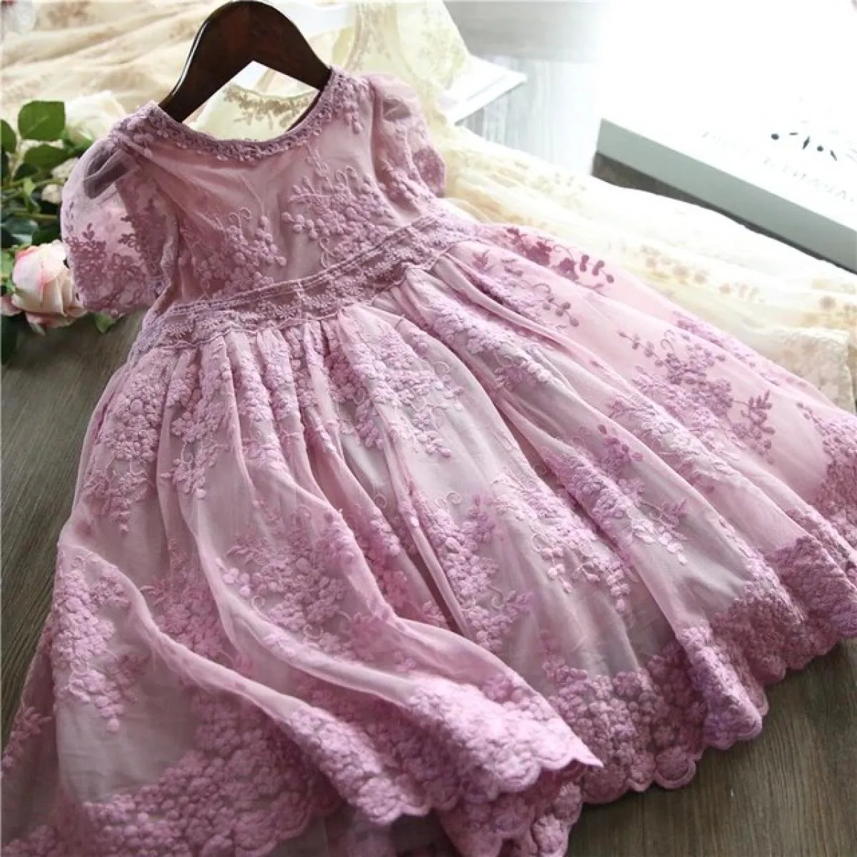 Abiti moda autunno inverno per ragazze 3 8 anni Tutu gonfio Principessa manica lunga Abito per bambini Natale con paillettes Co