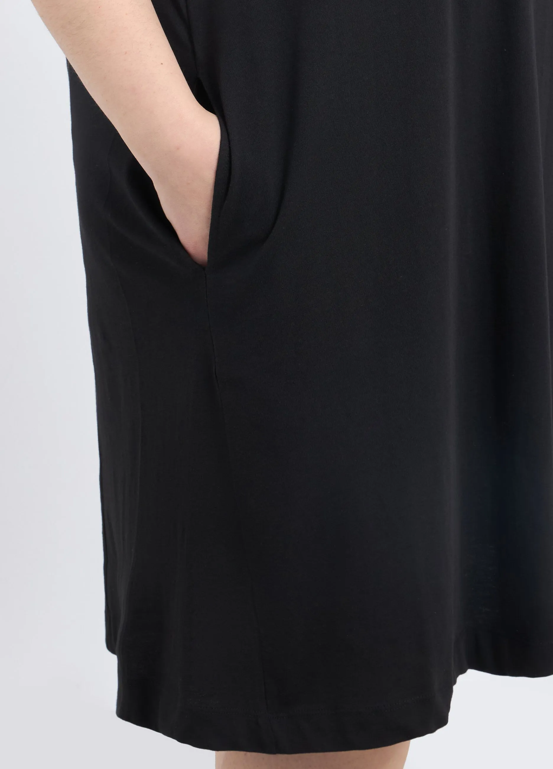 Abito corto svasato in puro cotone donna curvy