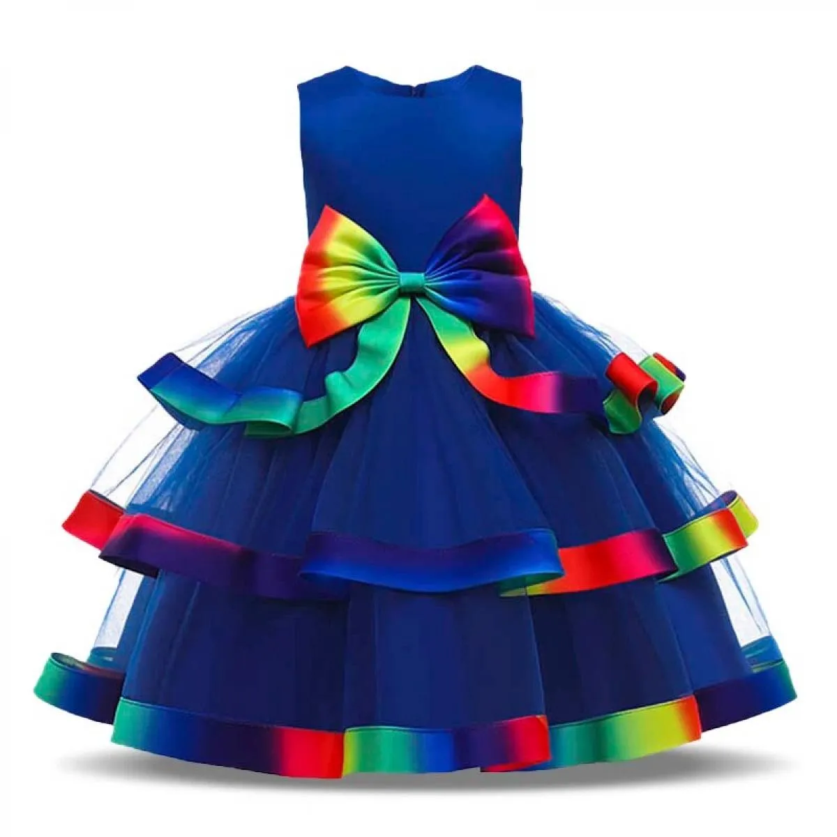 Abito estivo da damigella d'onore per ragazza di fiore, abito da damigella d'onore per bambini, abiti da spettacolo di Natale, b