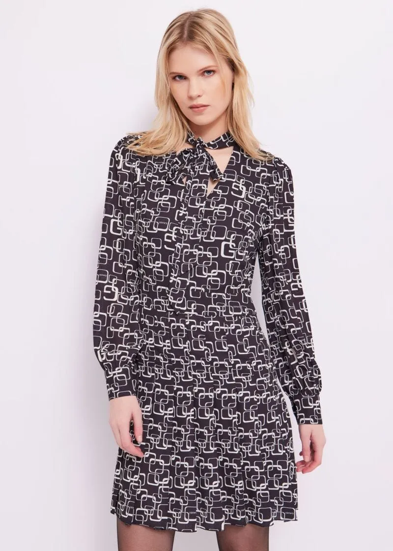 Abito in georgette stampata