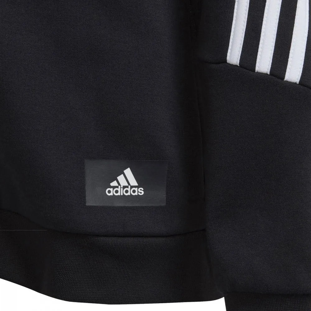 ADIDAS FELPA FULL ZIP CON CAPPUCCIO 3 STRIPES BAMBINO
