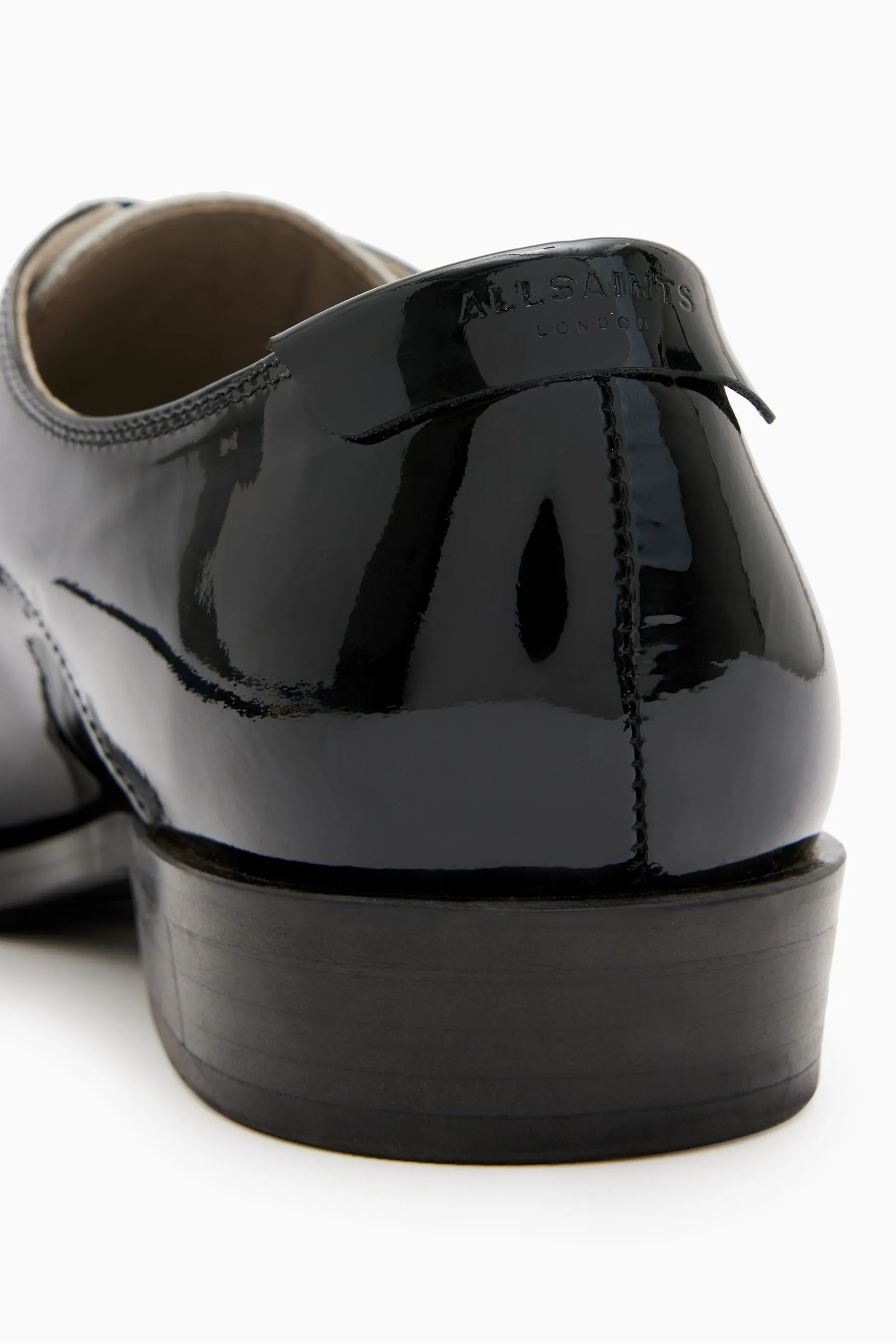 AllSaints - Lex - Scarpe in vernice Pizzo