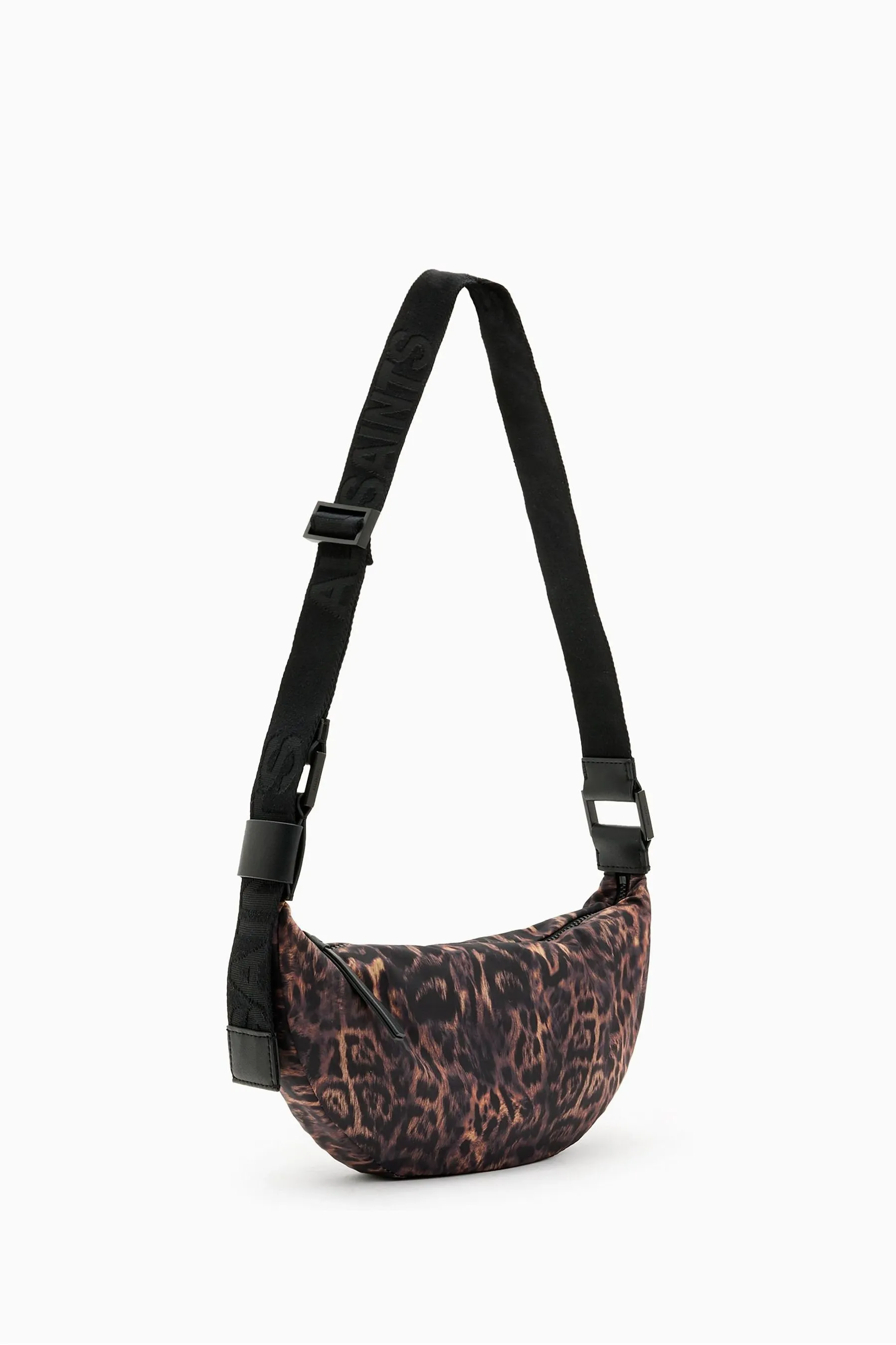 AllSaints - Rec - Borsa a tracolla a mezzaluna