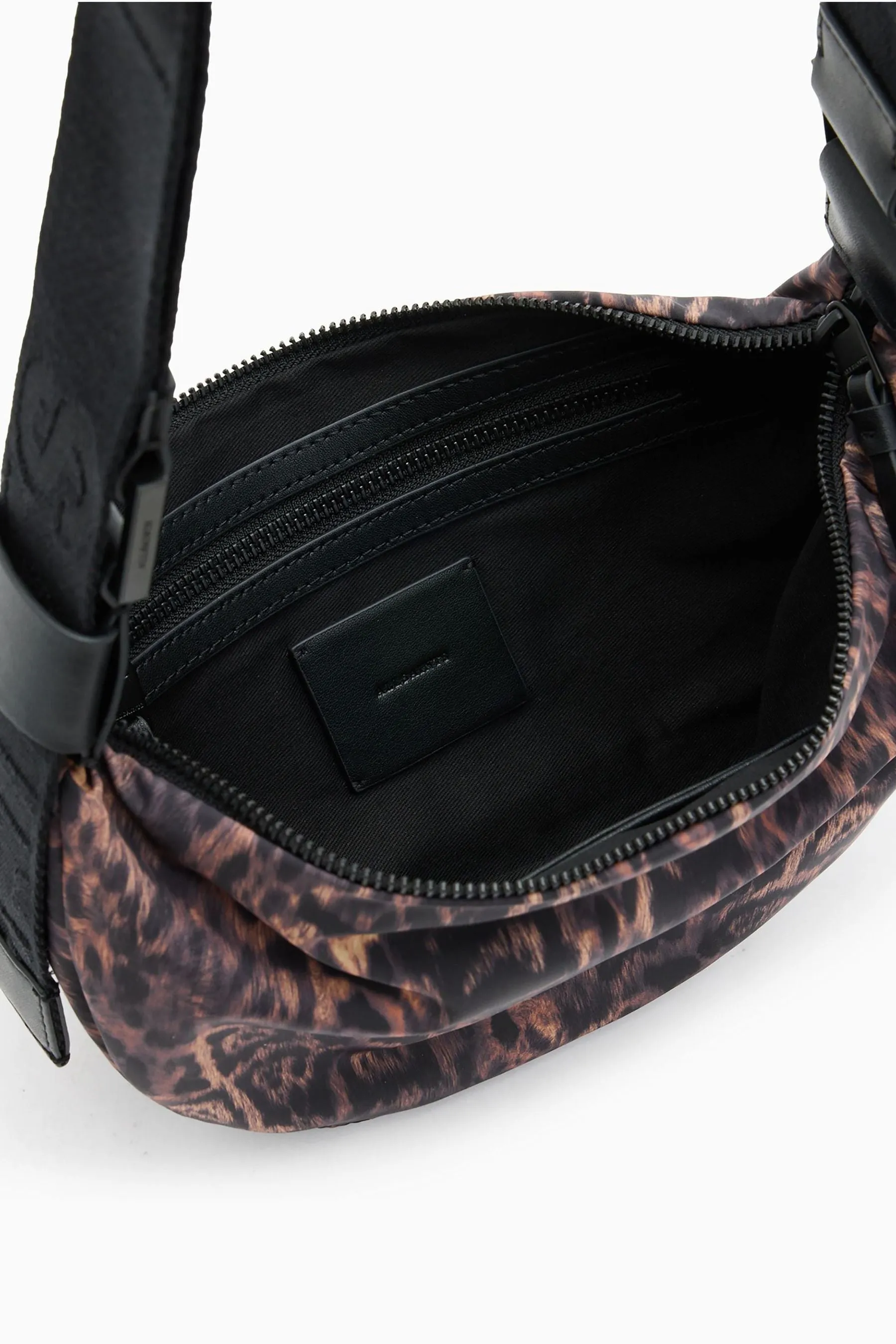 AllSaints - Rec - Borsa a tracolla a mezzaluna
