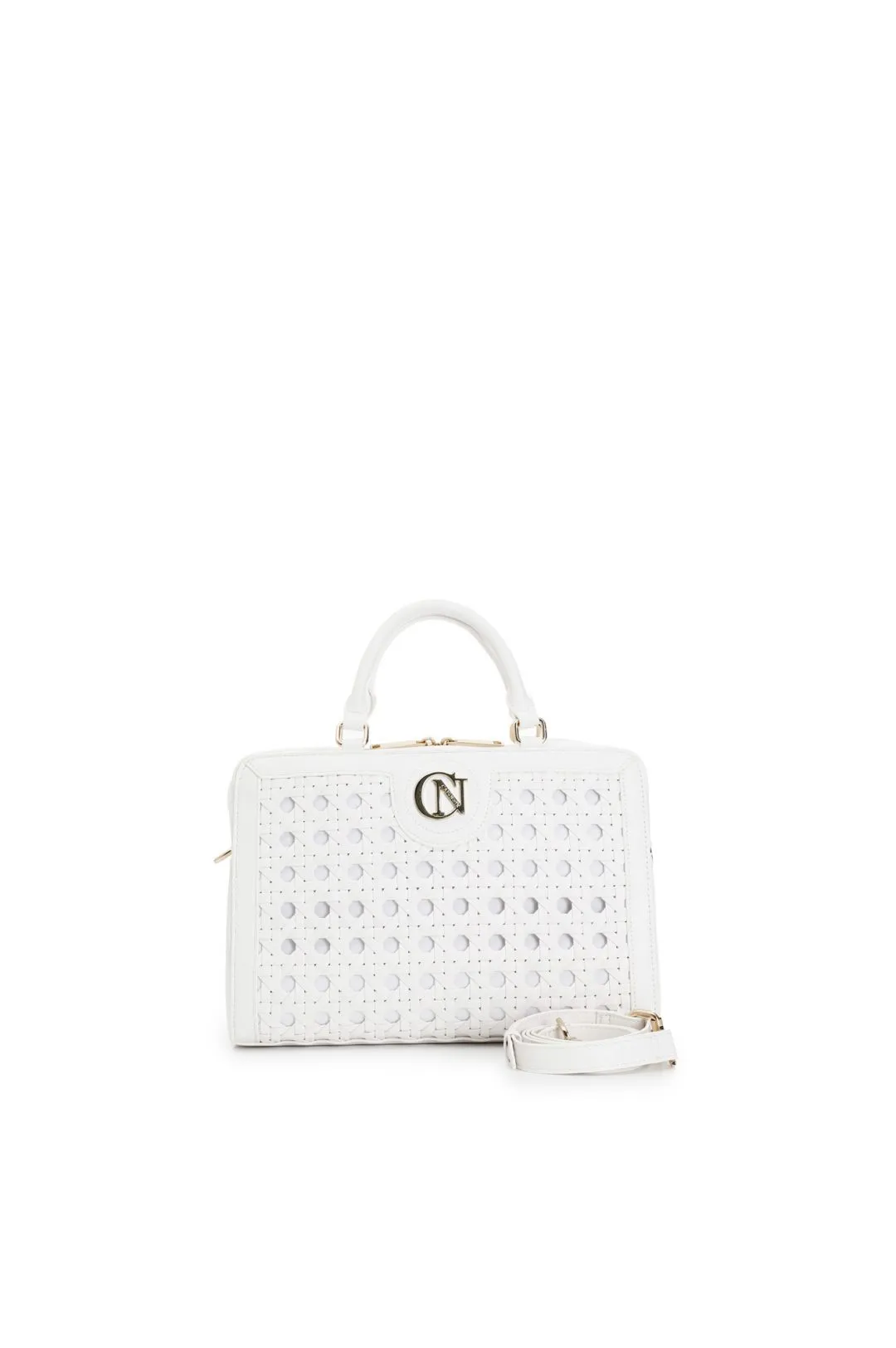 bauletto con intreccio panna