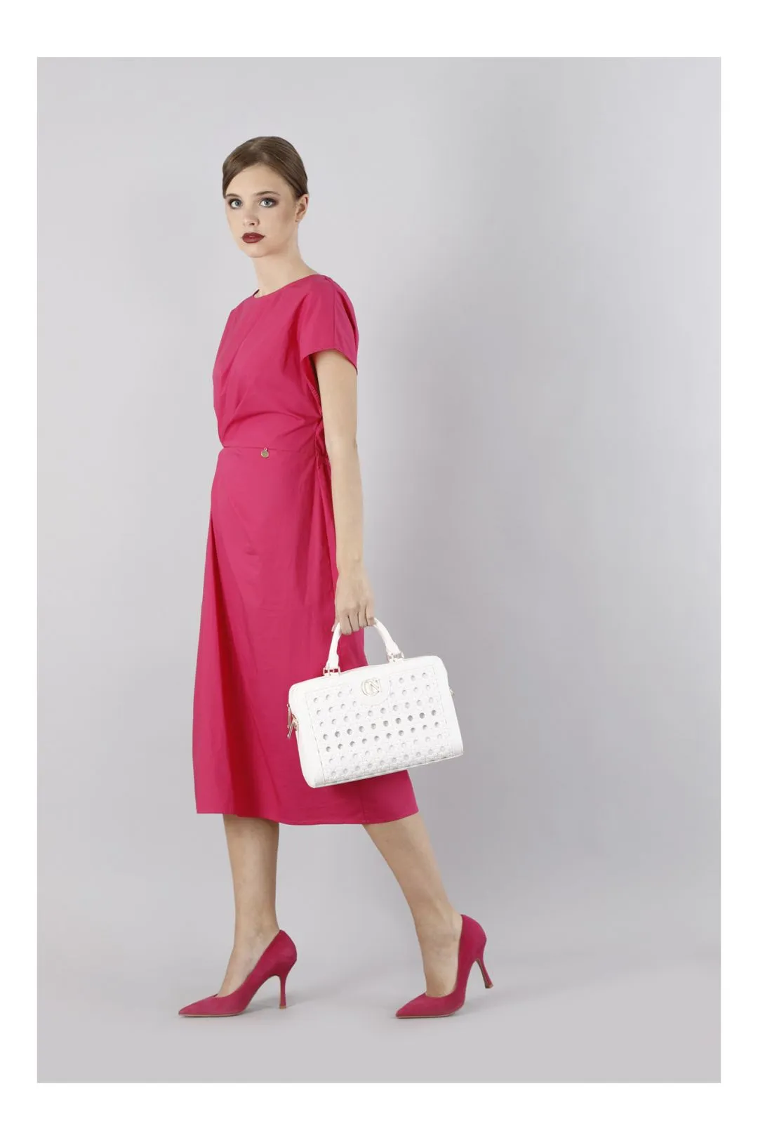bauletto con intreccio panna