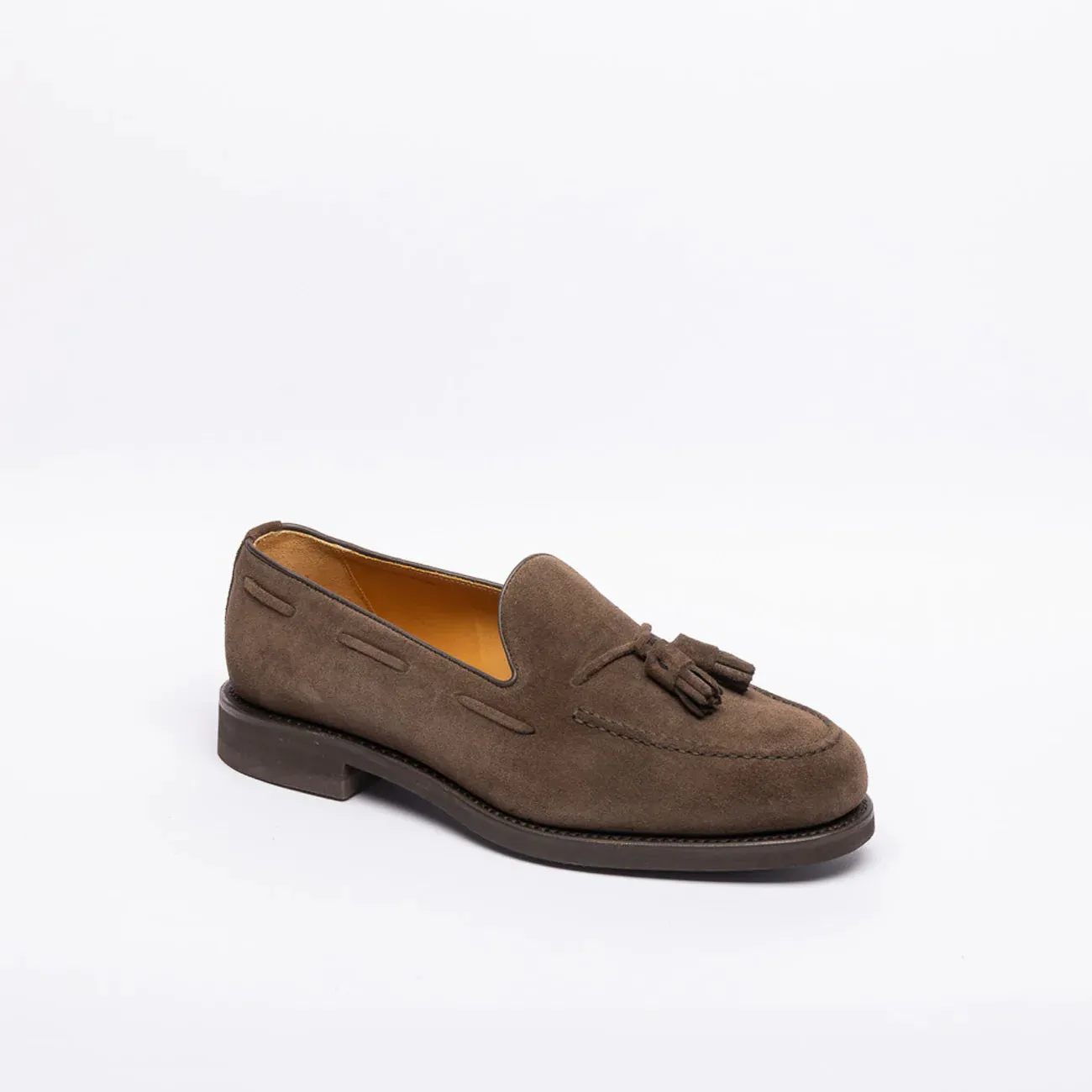 Berwick Mocassino con nappine Berwick 8491 in camoscio marrone (Suola in gomma)