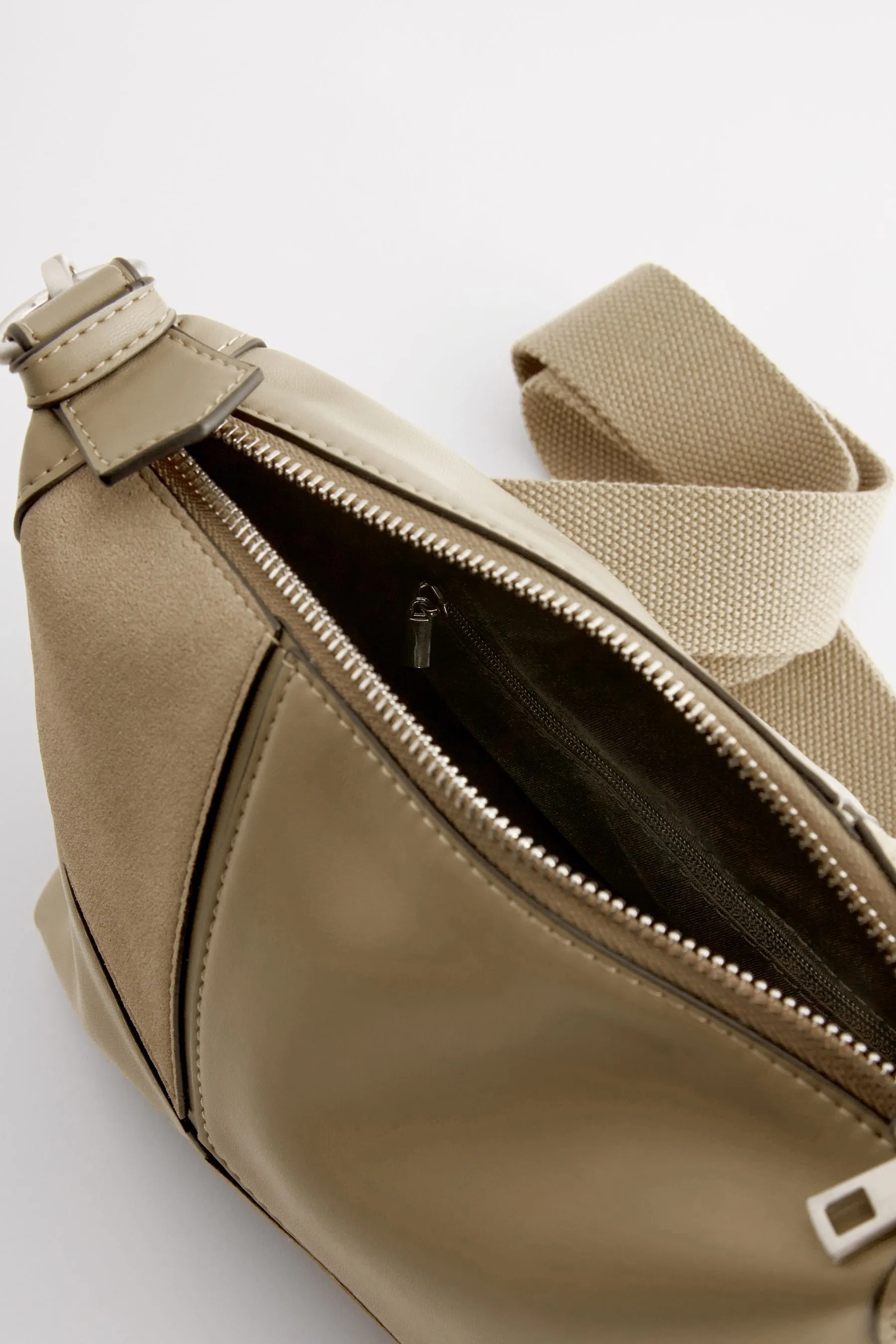 Borsa a tracolla a blocchi di colore