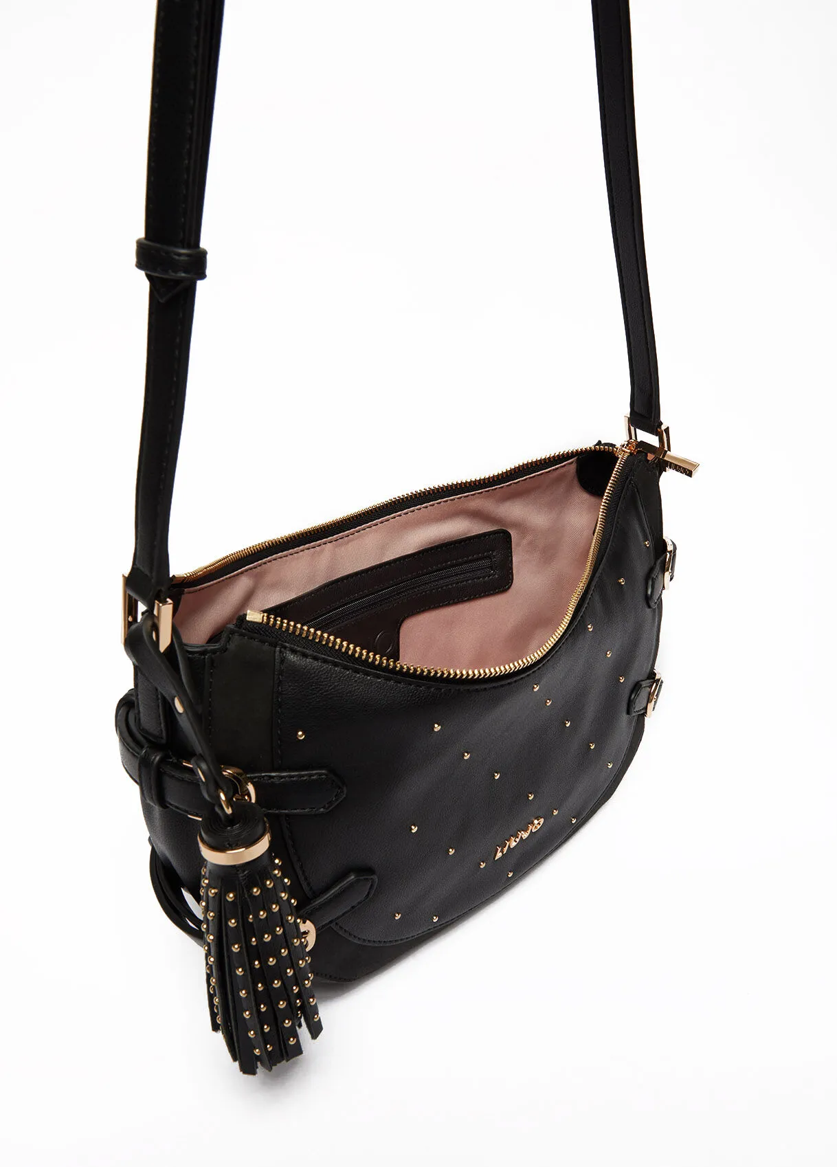 Borsa a tracolla con borchie