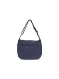 Borsa a tracolla Gherardini SOFTY CROSSBODY ODISSEY in tessuto e pelle blu