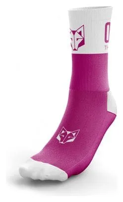 Calzini Otso Multisport Taglio Medio Rosa Bianco