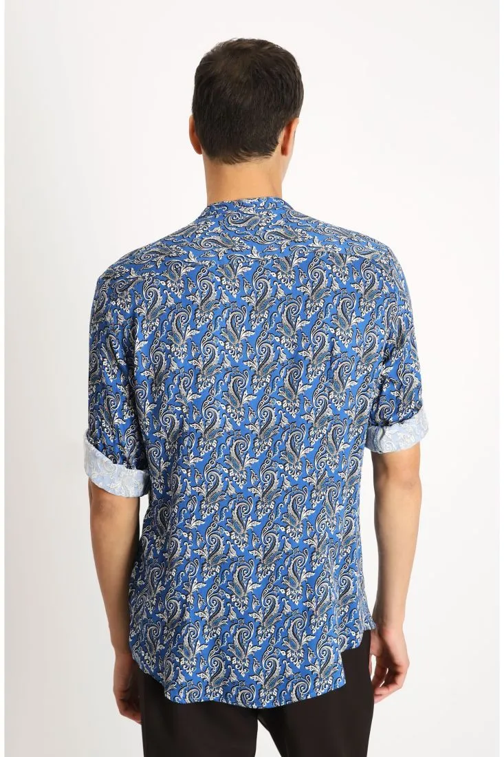 Camicia con fantasia paisley