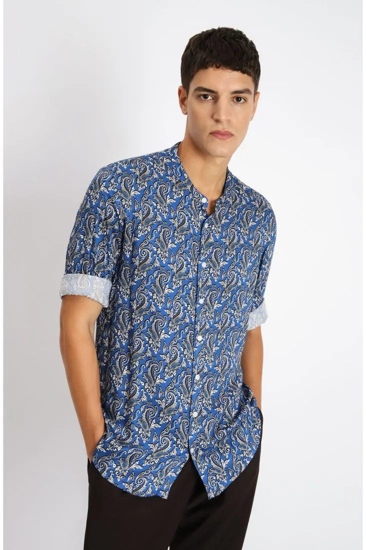 Camicia con fantasia paisley