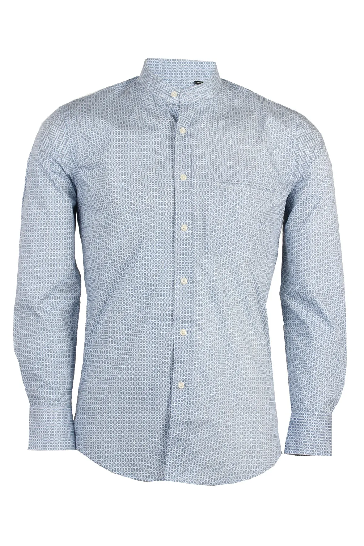Camicia coreana uomo con microfanasia