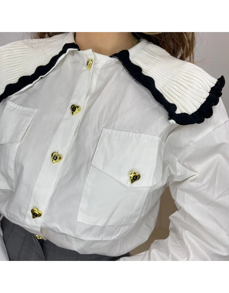 CAMICIA FIVE HEART BIANCA