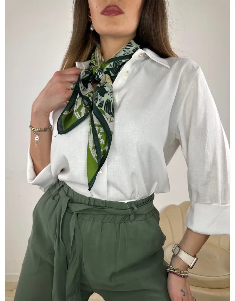 CAMICIA FOULARD VERDE