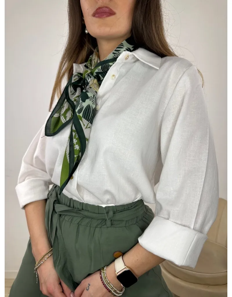 CAMICIA FOULARD VERDE