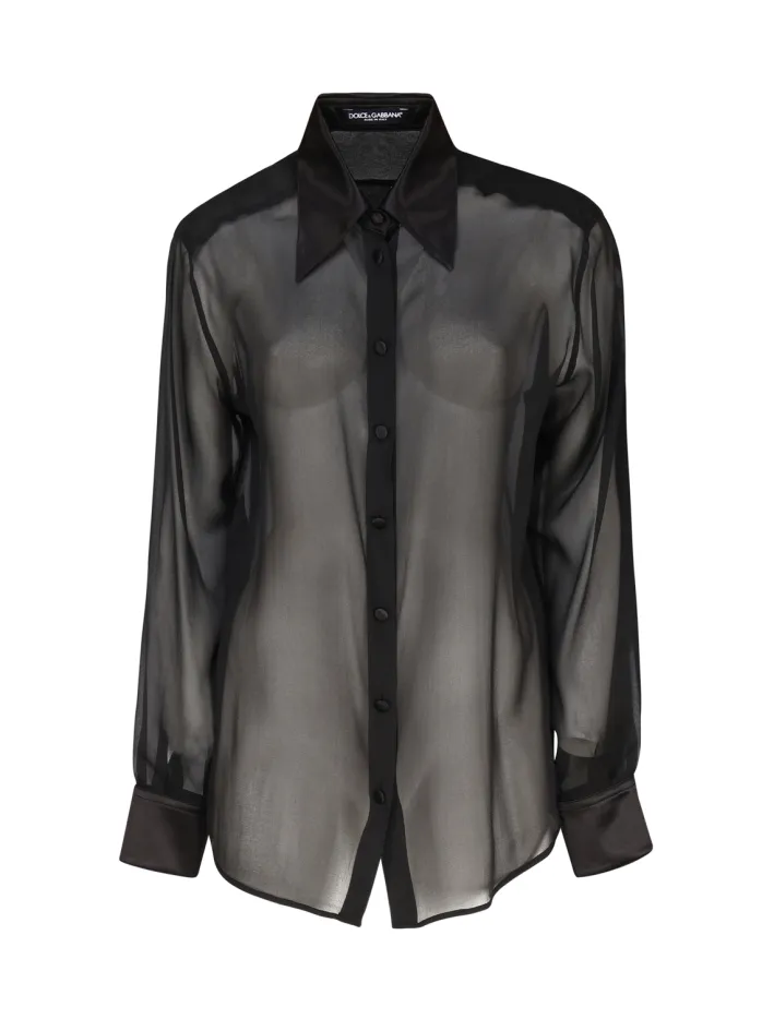 CAMICIA IN CHIFFON DI SETA
