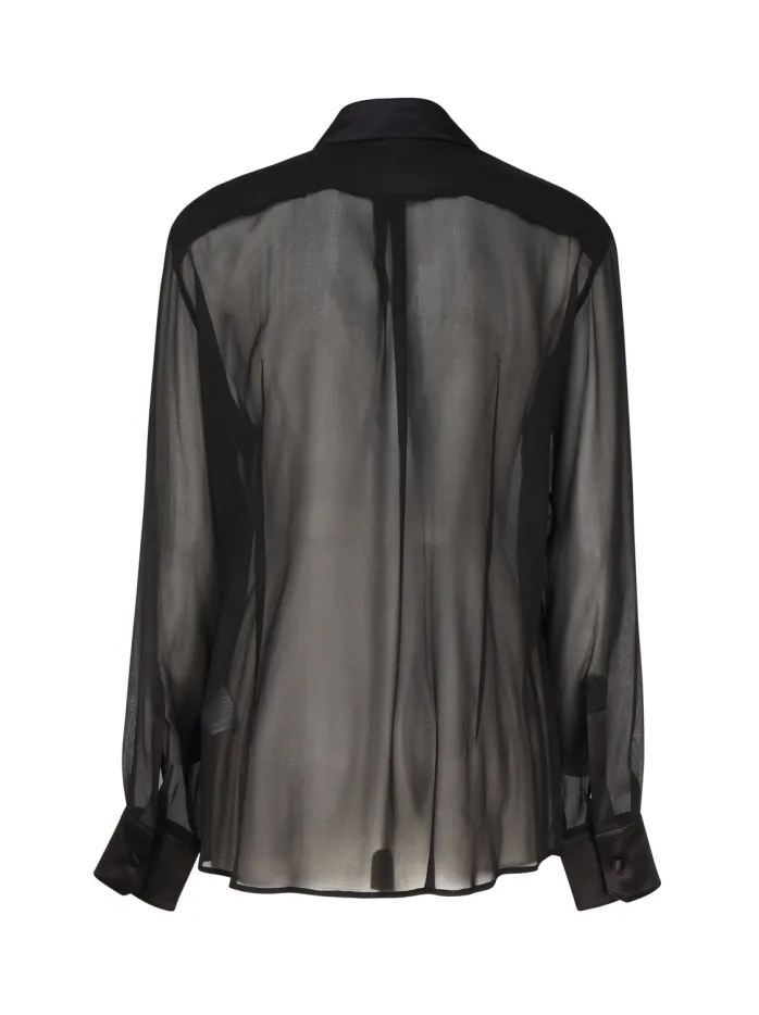 CAMICIA IN CHIFFON DI SETA