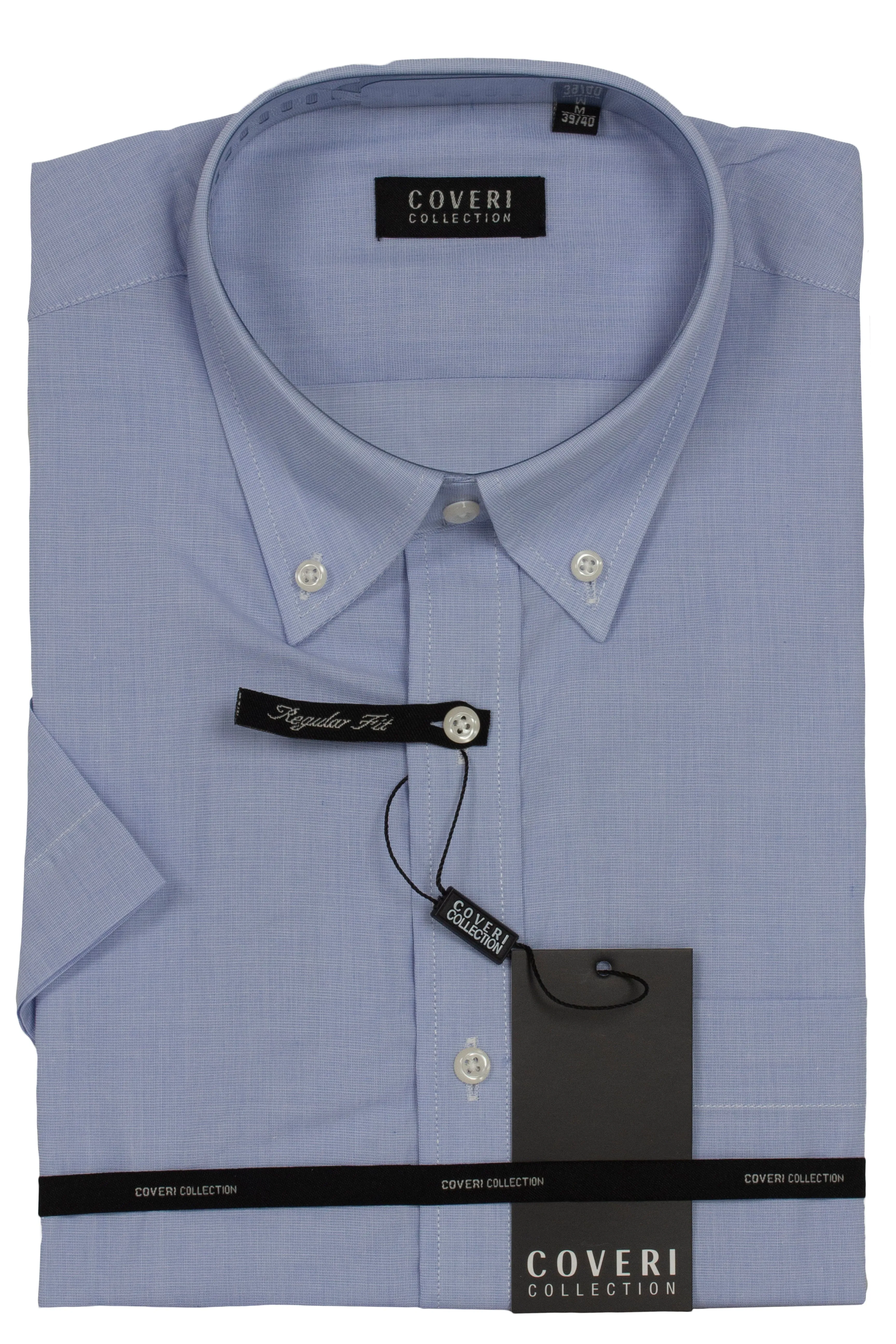 Camicia manica corta con collo button down