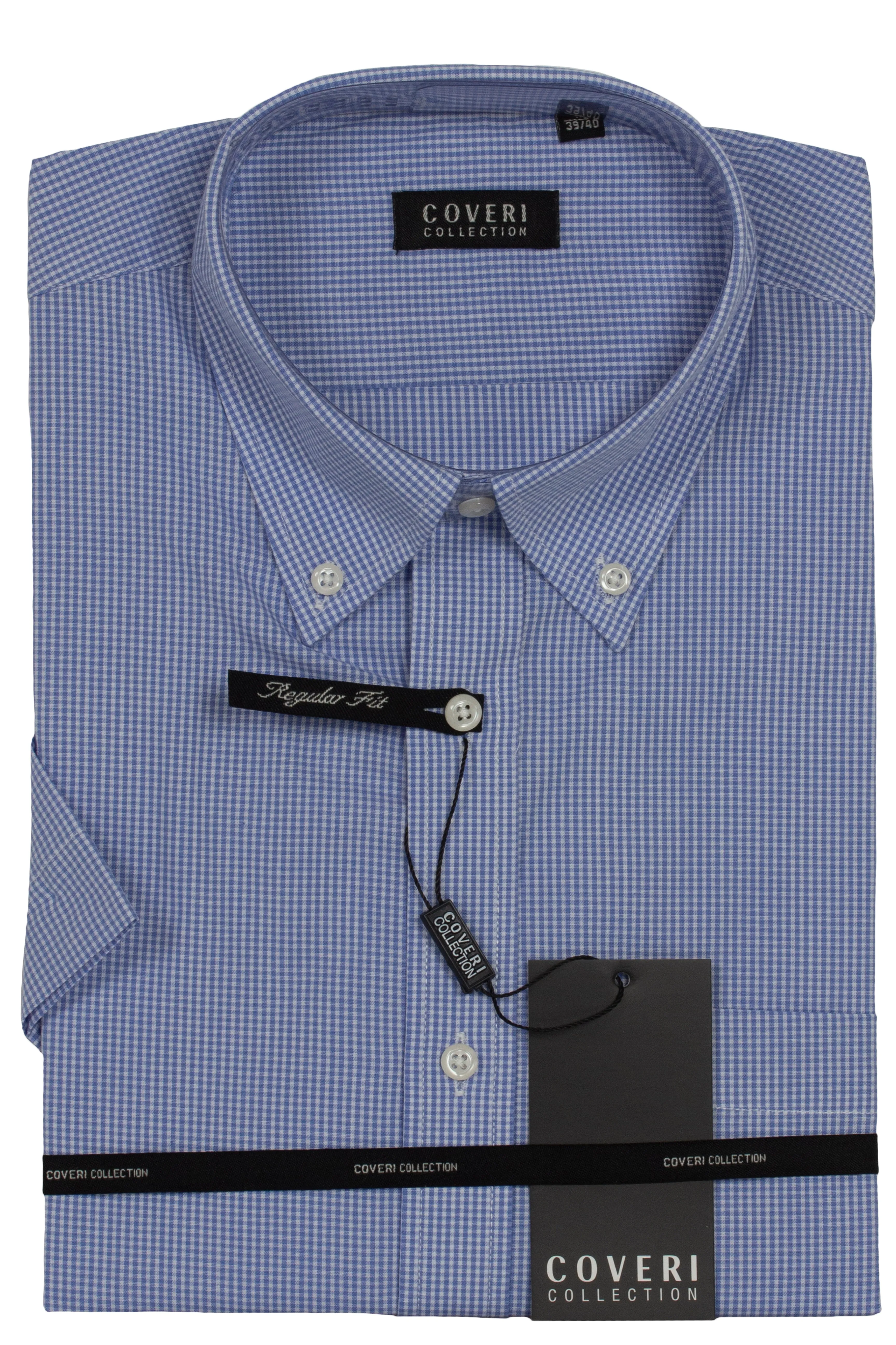 Camicia manica corta con collo button down
