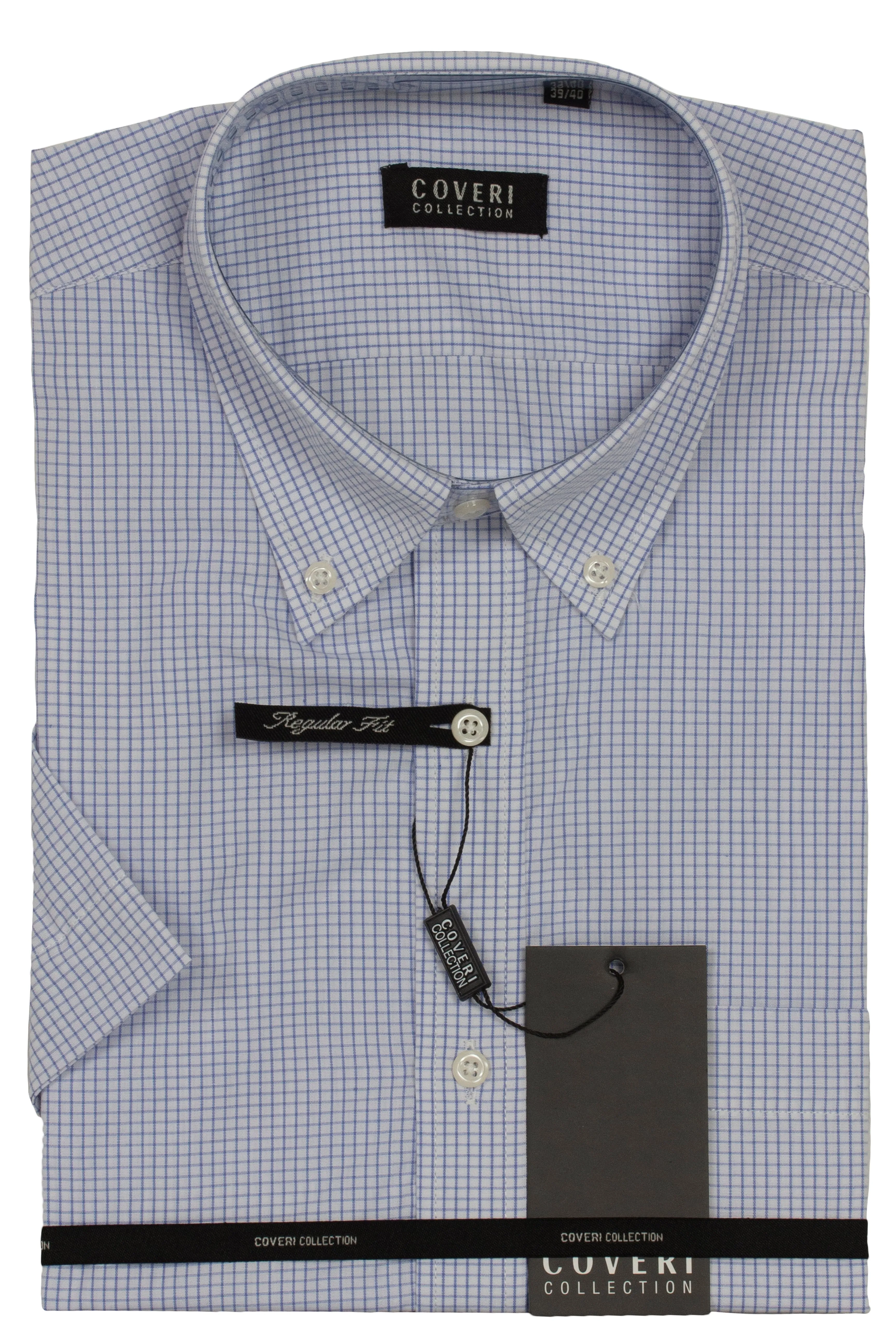 Camicia manica corta con collo button down