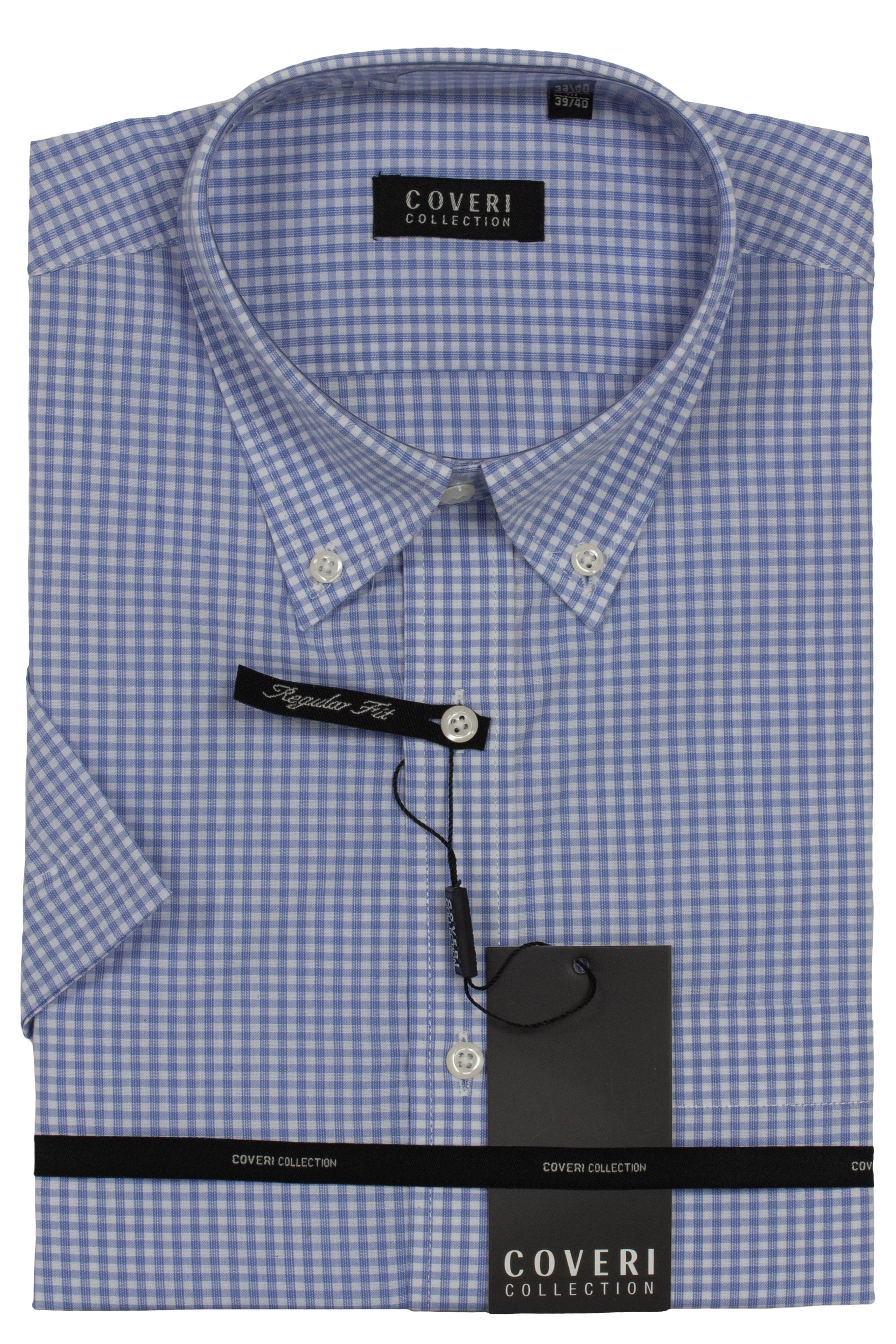 Camicia manica corta con collo button down