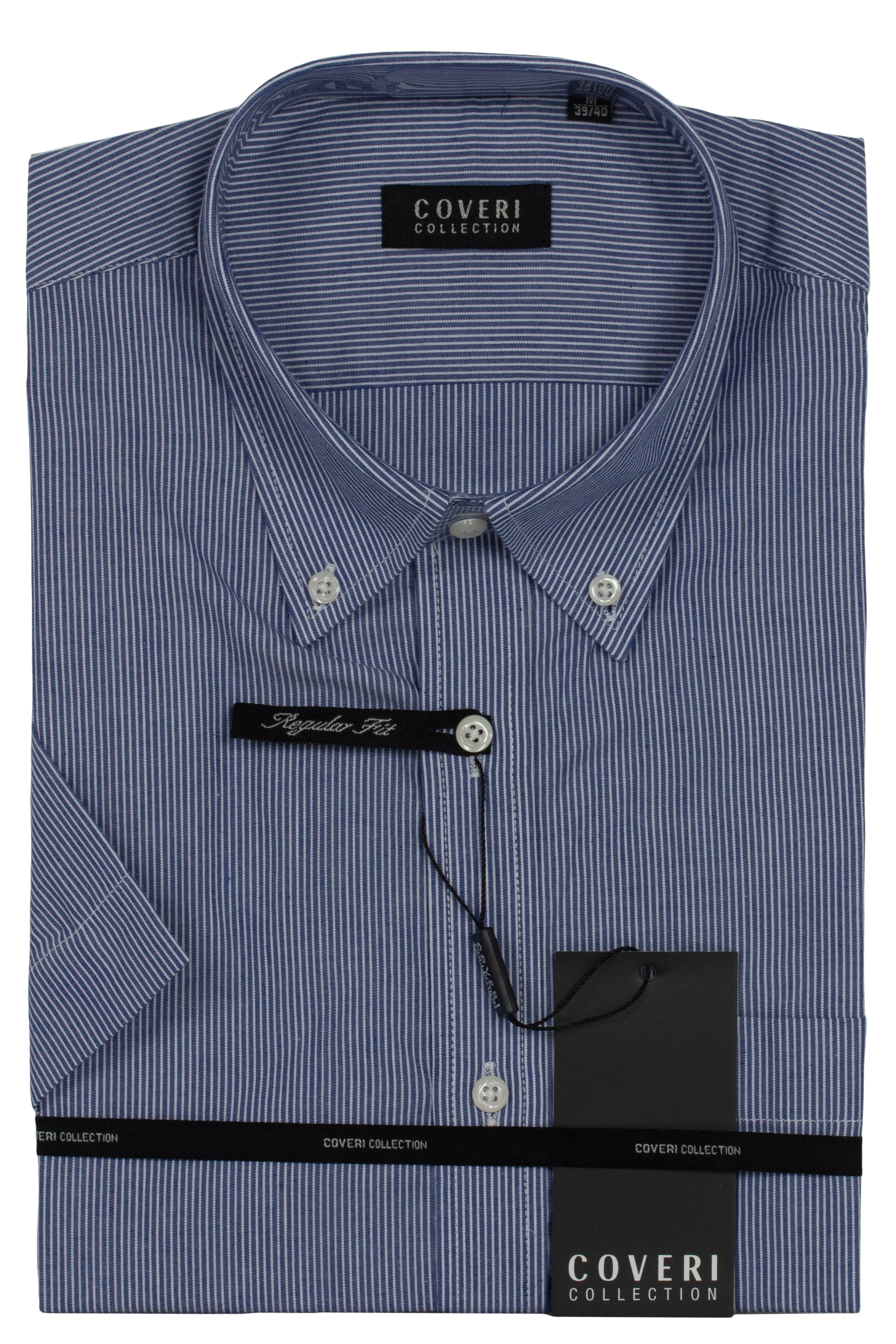 Camicia manica corta in puro cotone fantasia