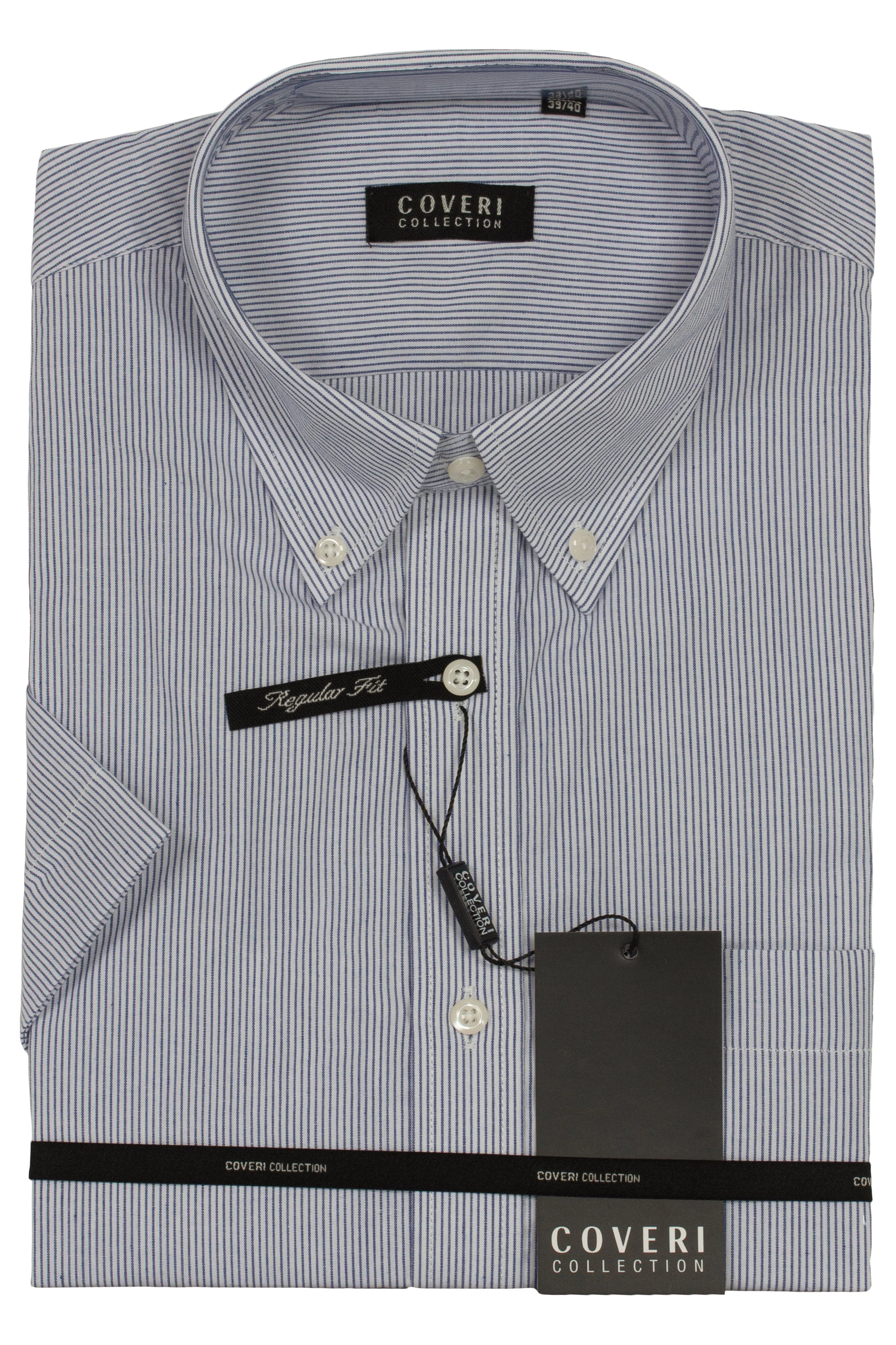 Camicia manica corta in puro cotone fantasia