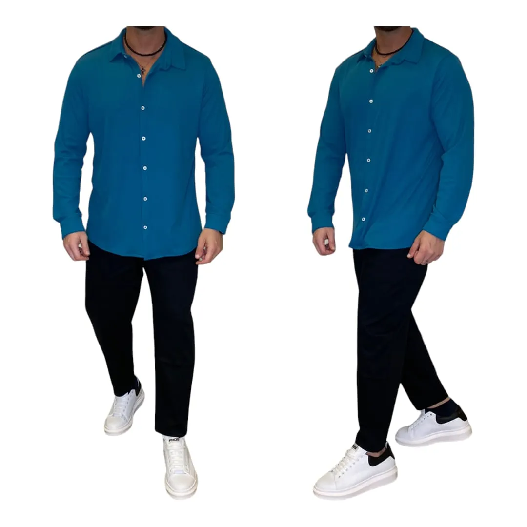 Camicia the brothers in costina modello Zara Disp Vari colori