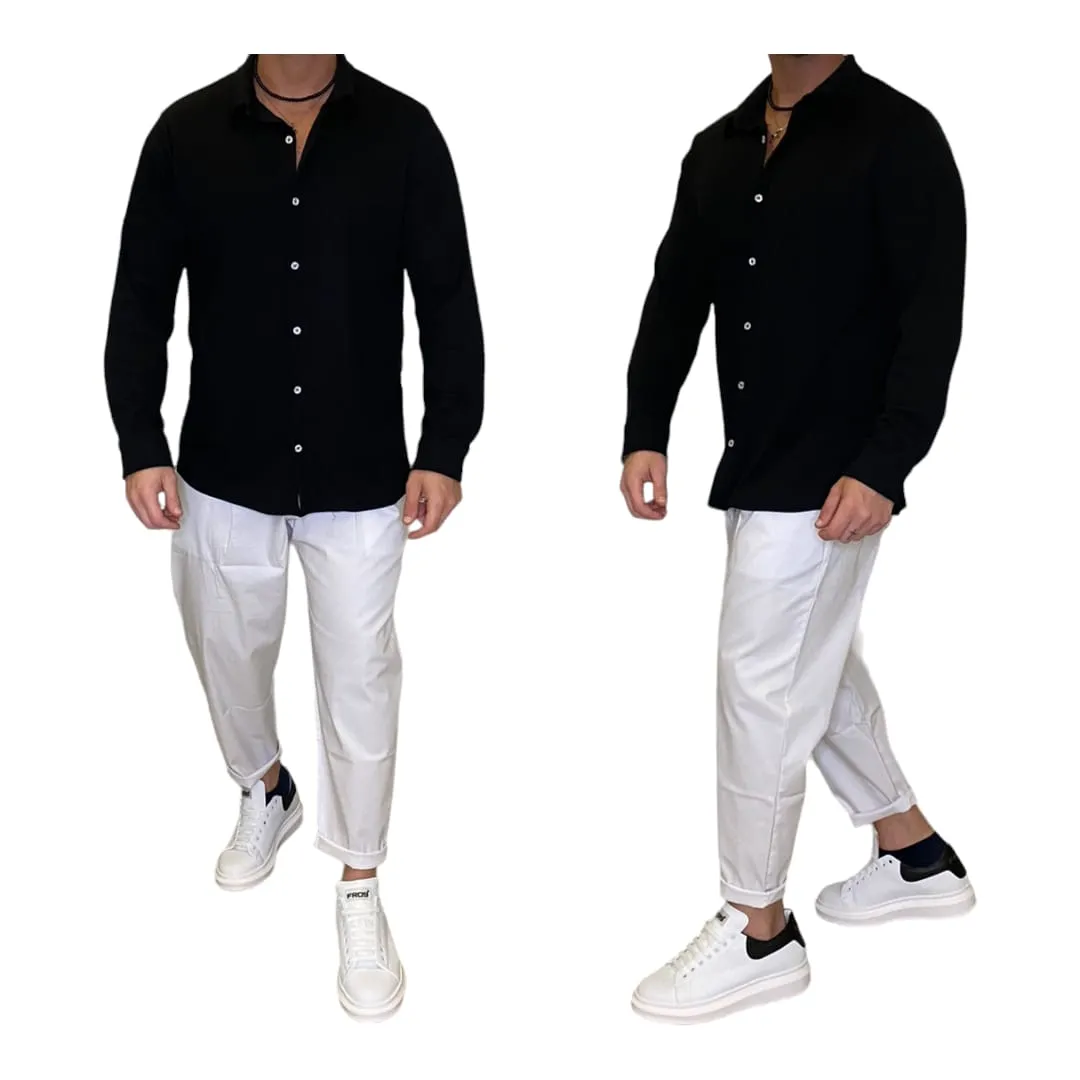 Camicia the brothers in costina modello Zara Disp Vari colori