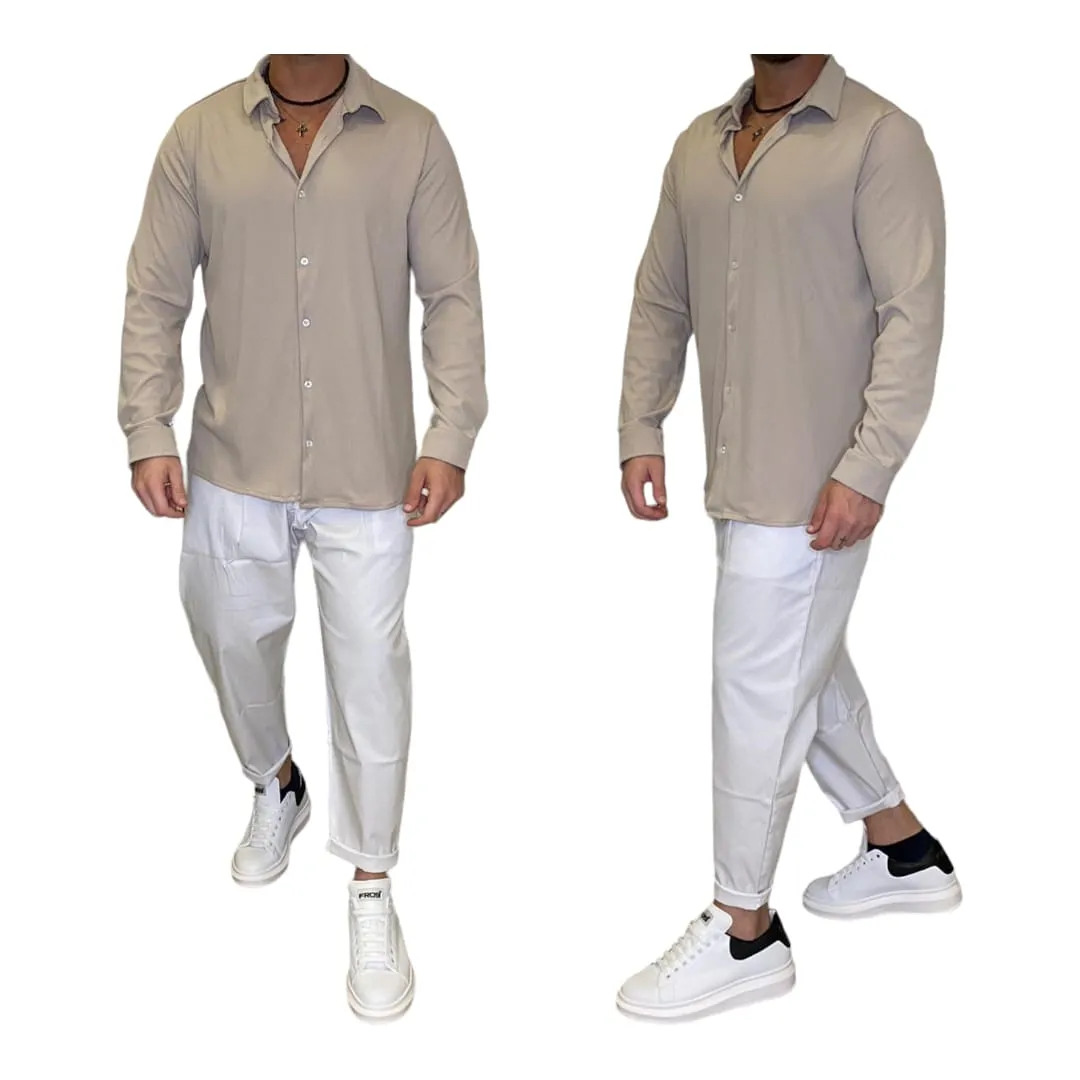 Camicia the brothers in costina modello Zara Disp Vari colori