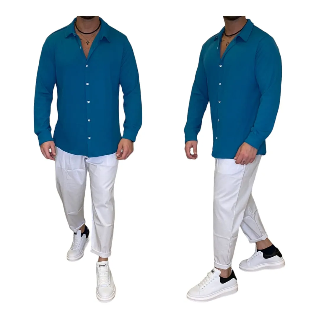 Camicia the brothers in costina modello Zara Disp Vari colori