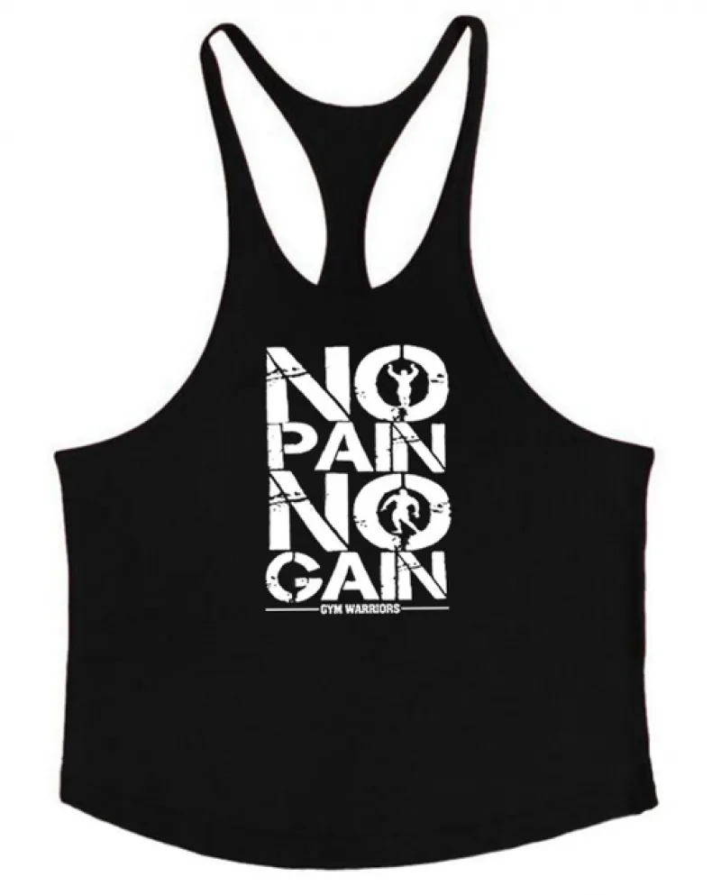 Canotte da uomo in cotone di marca Bodybuilding Stringer 1 cm Tracolla Gilet da palestra Fitness Allenamento Tee Shirttank Top
