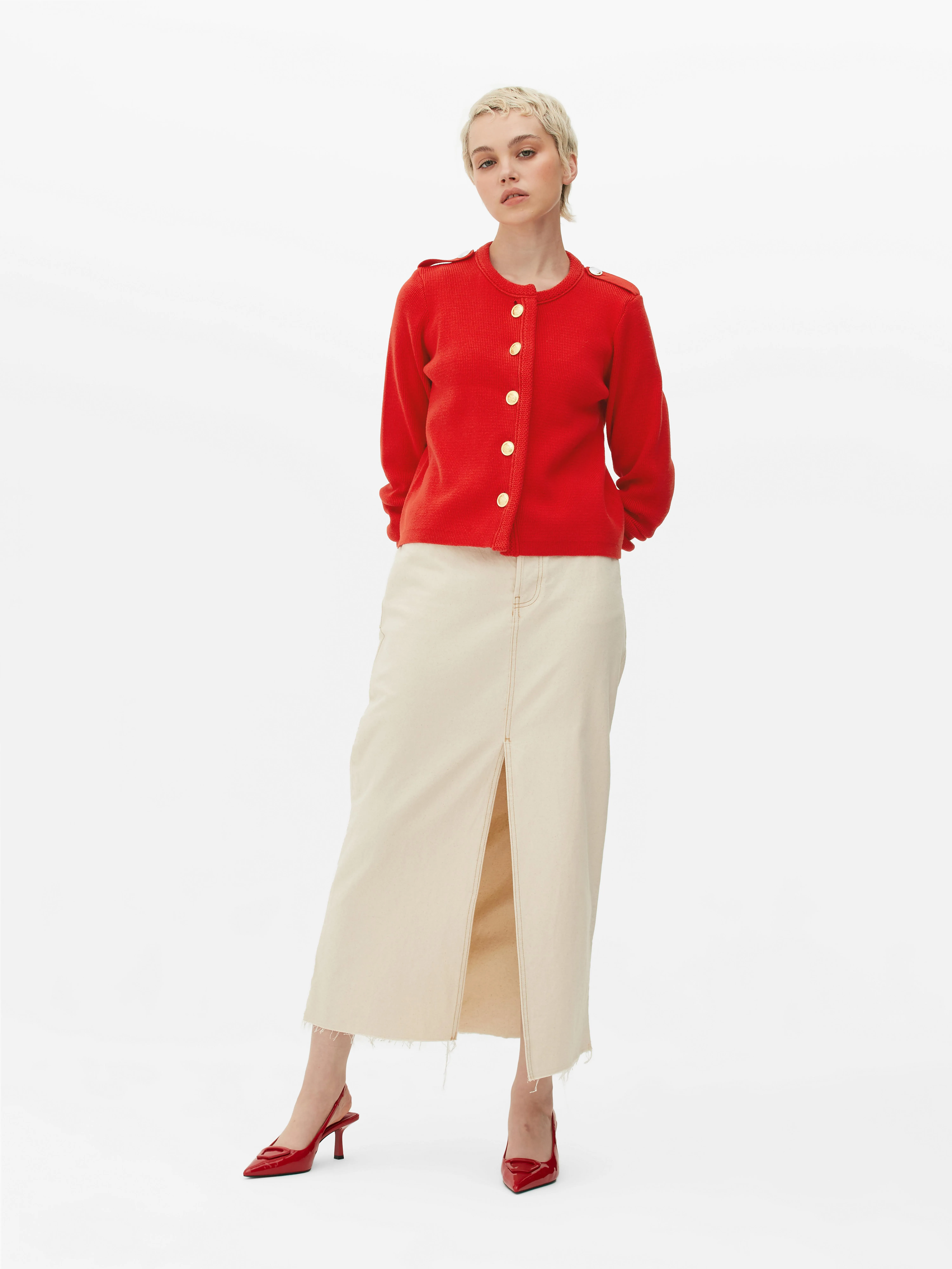 Cardigan con bottoni