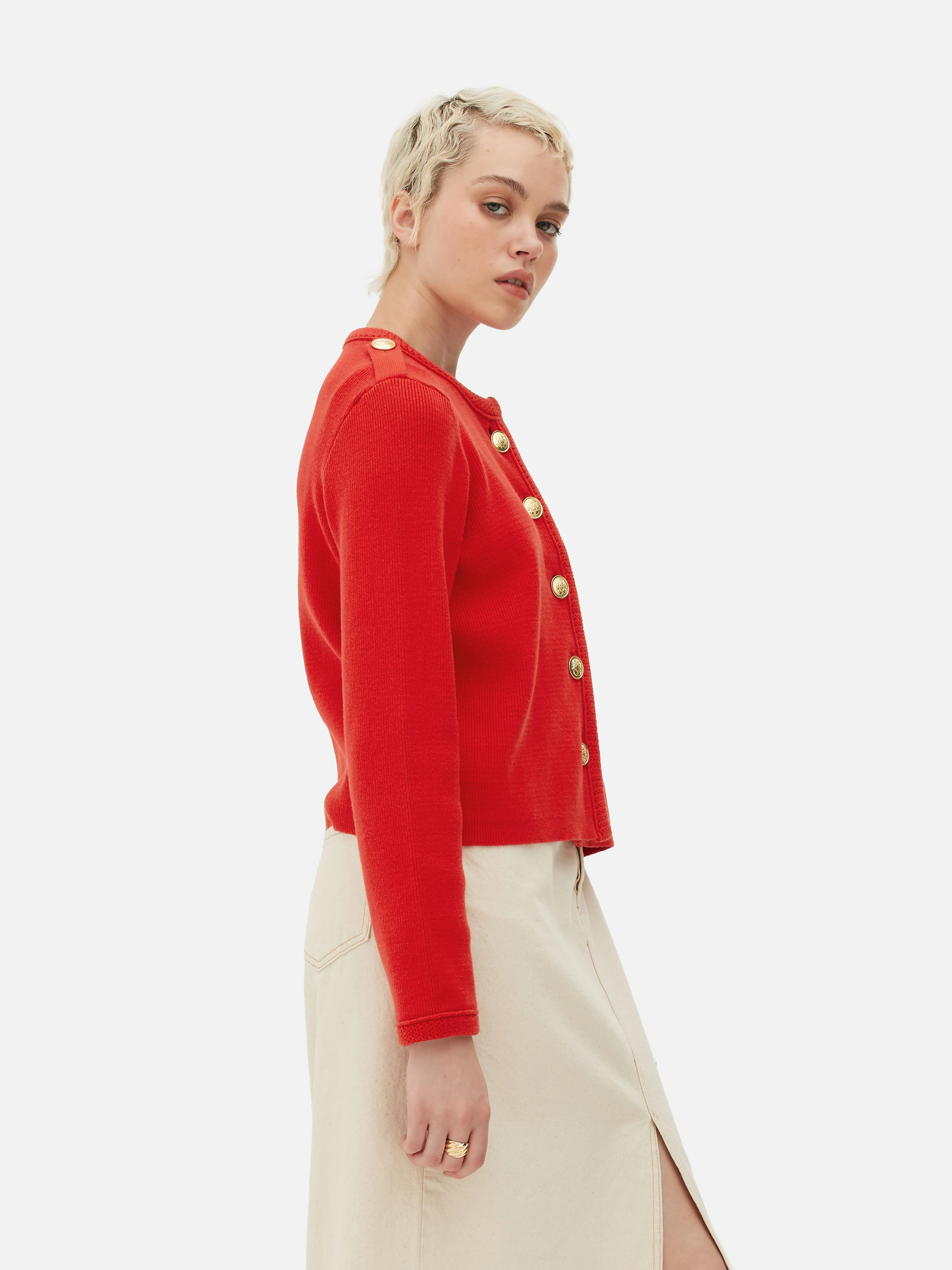 Cardigan con bottoni