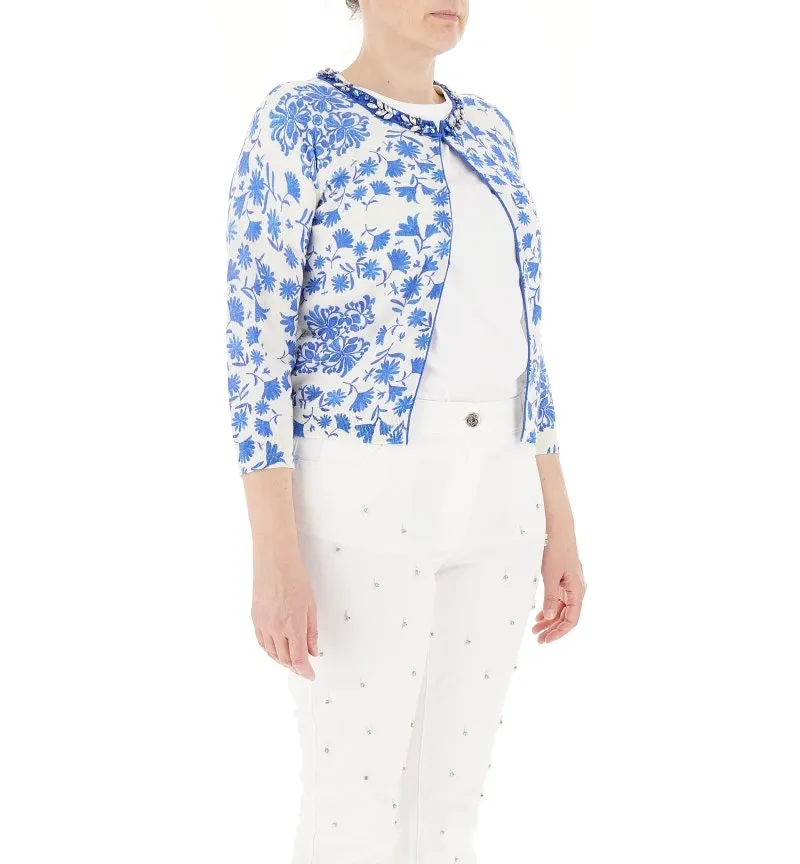 Cardigan con strass