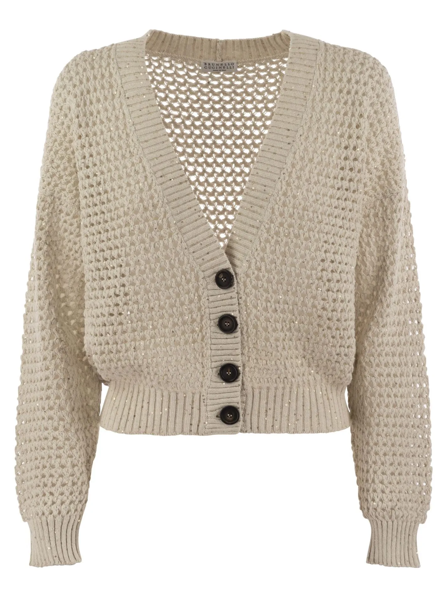 Cardigan Dazzling Net in cotone
