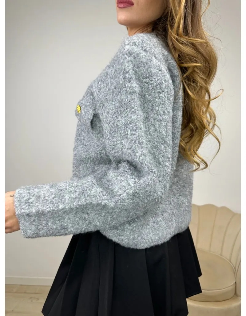 CARDIGAN GIOVY GRIGIO