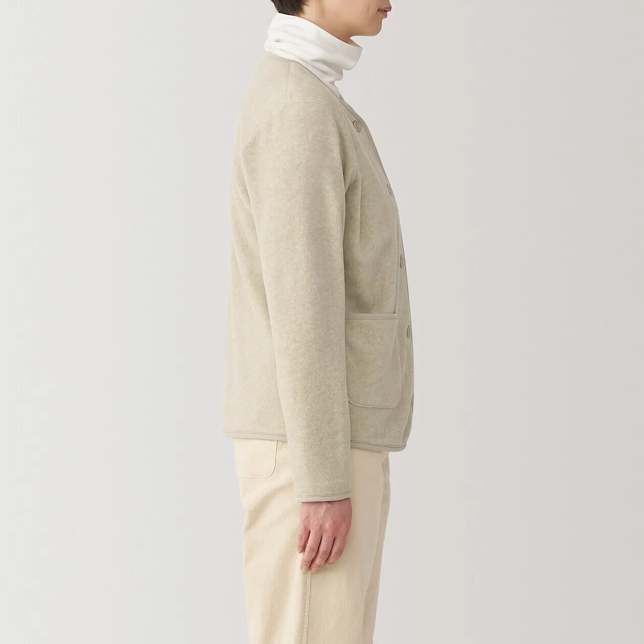 Cardigan in pile di poliestere donna