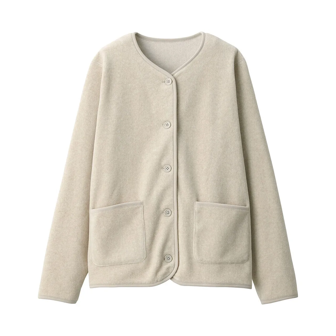 Cardigan in pile di poliestere donna