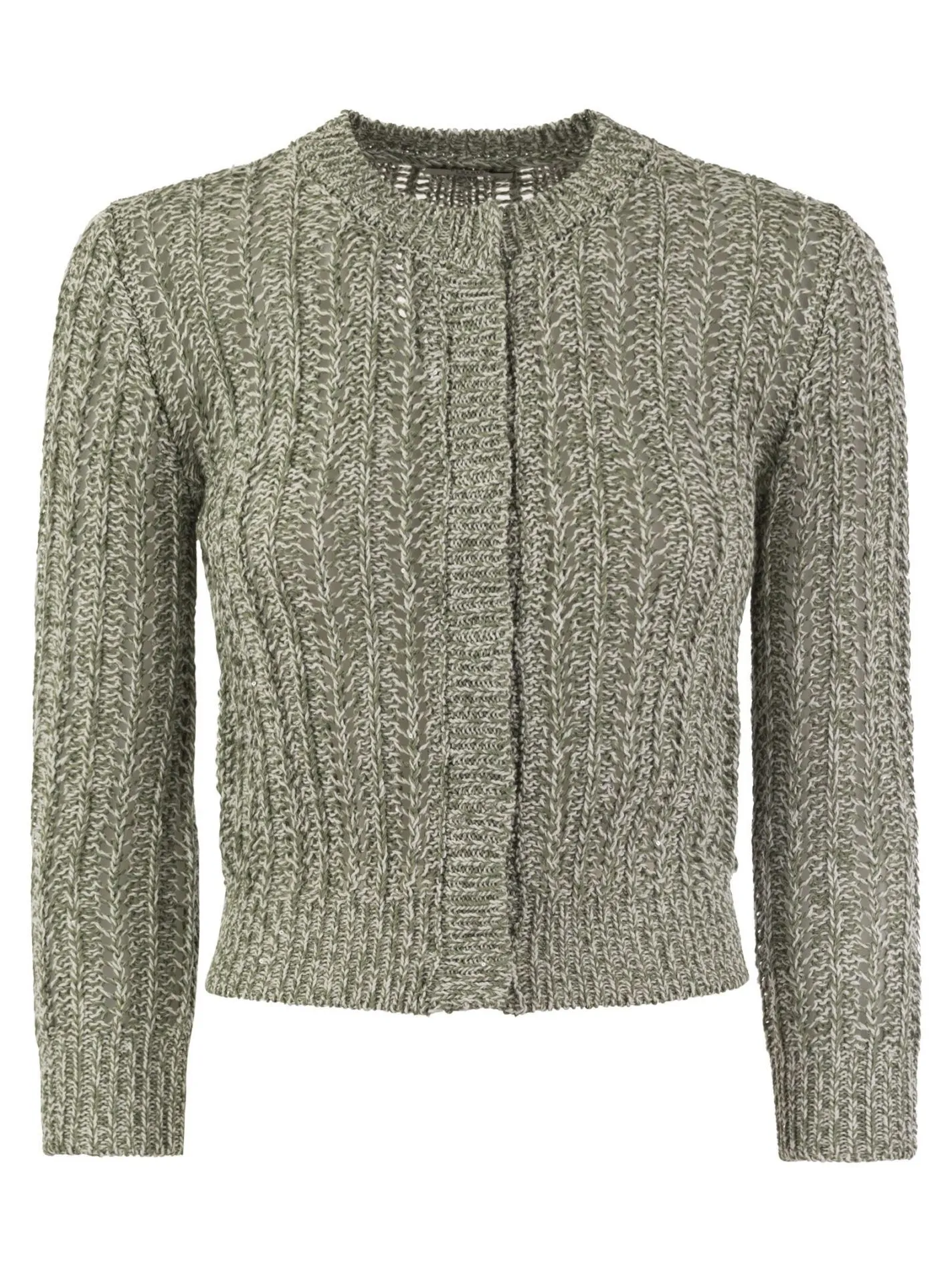 Cardigan in puro cotone con motivo originale