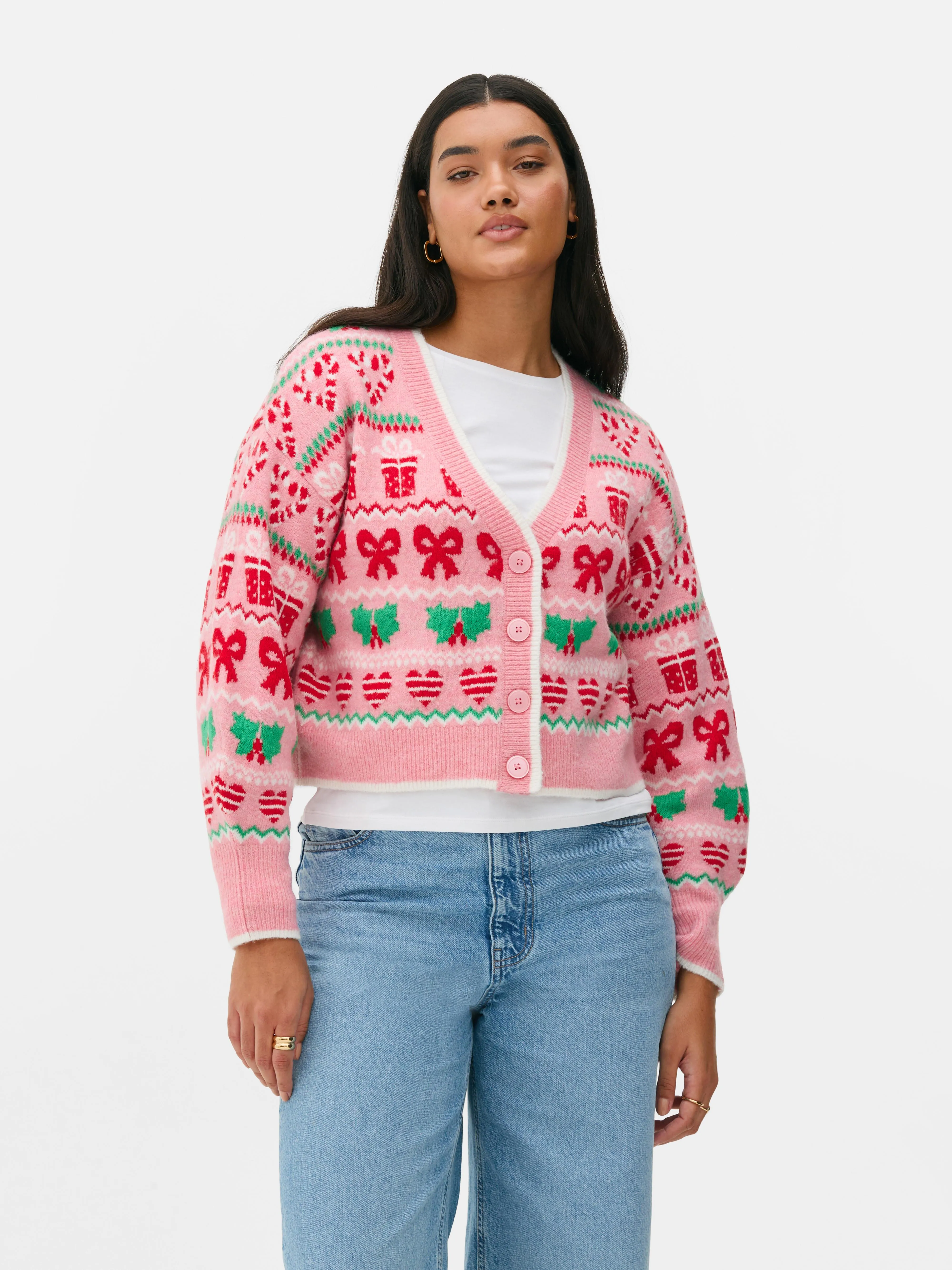 Cardigan natalizio Fair Isle