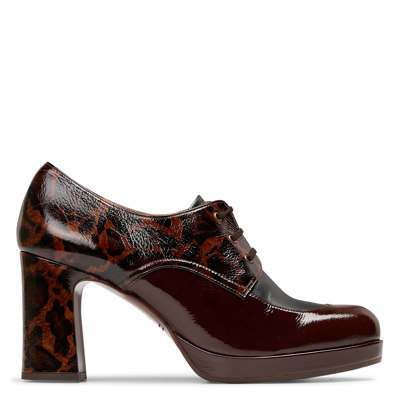  CHIE MIHARA   DAYZU - Mocassini con tacco in pelle | Multicolore
