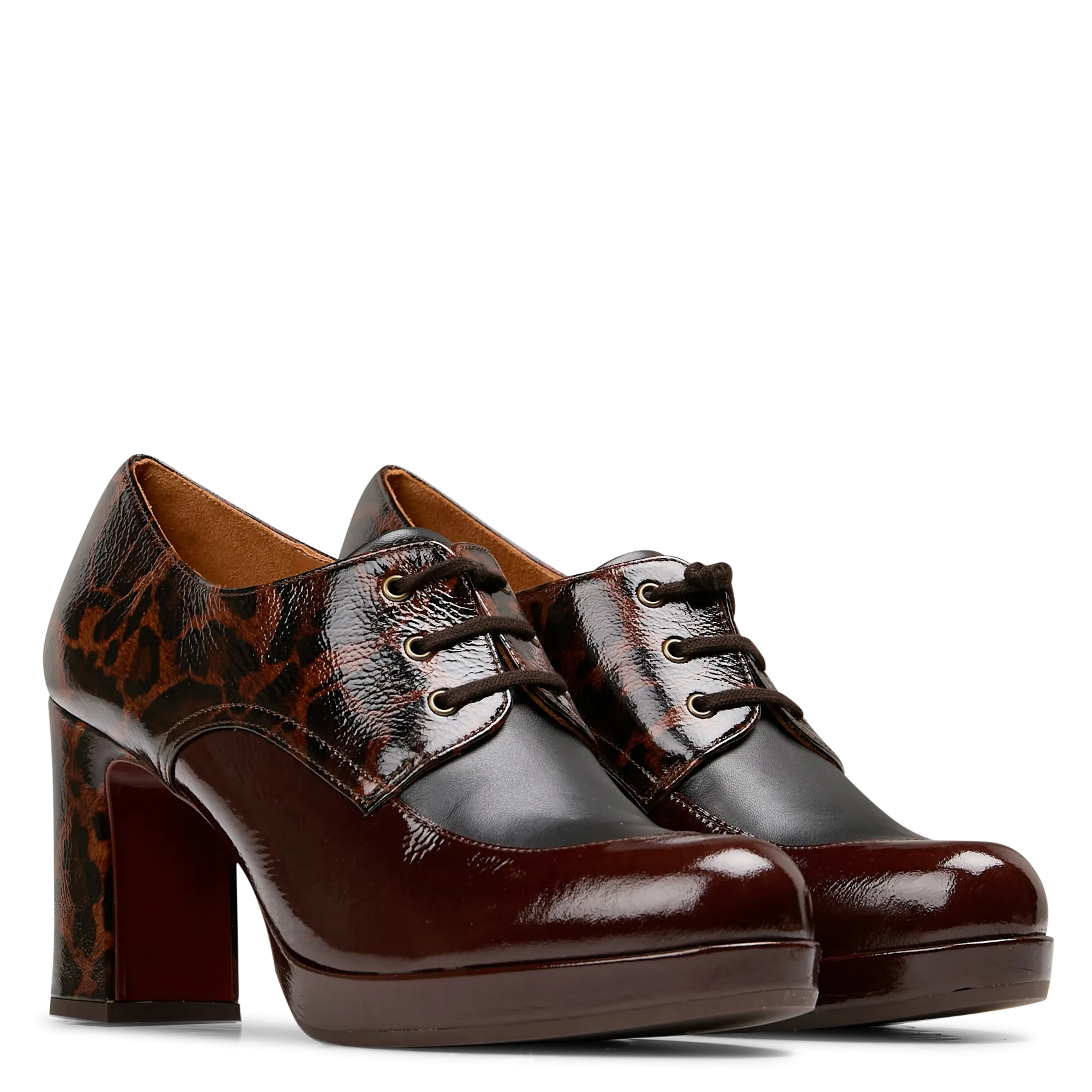  CHIE MIHARA   DAYZU - Mocassini con tacco in pelle | Multicolore