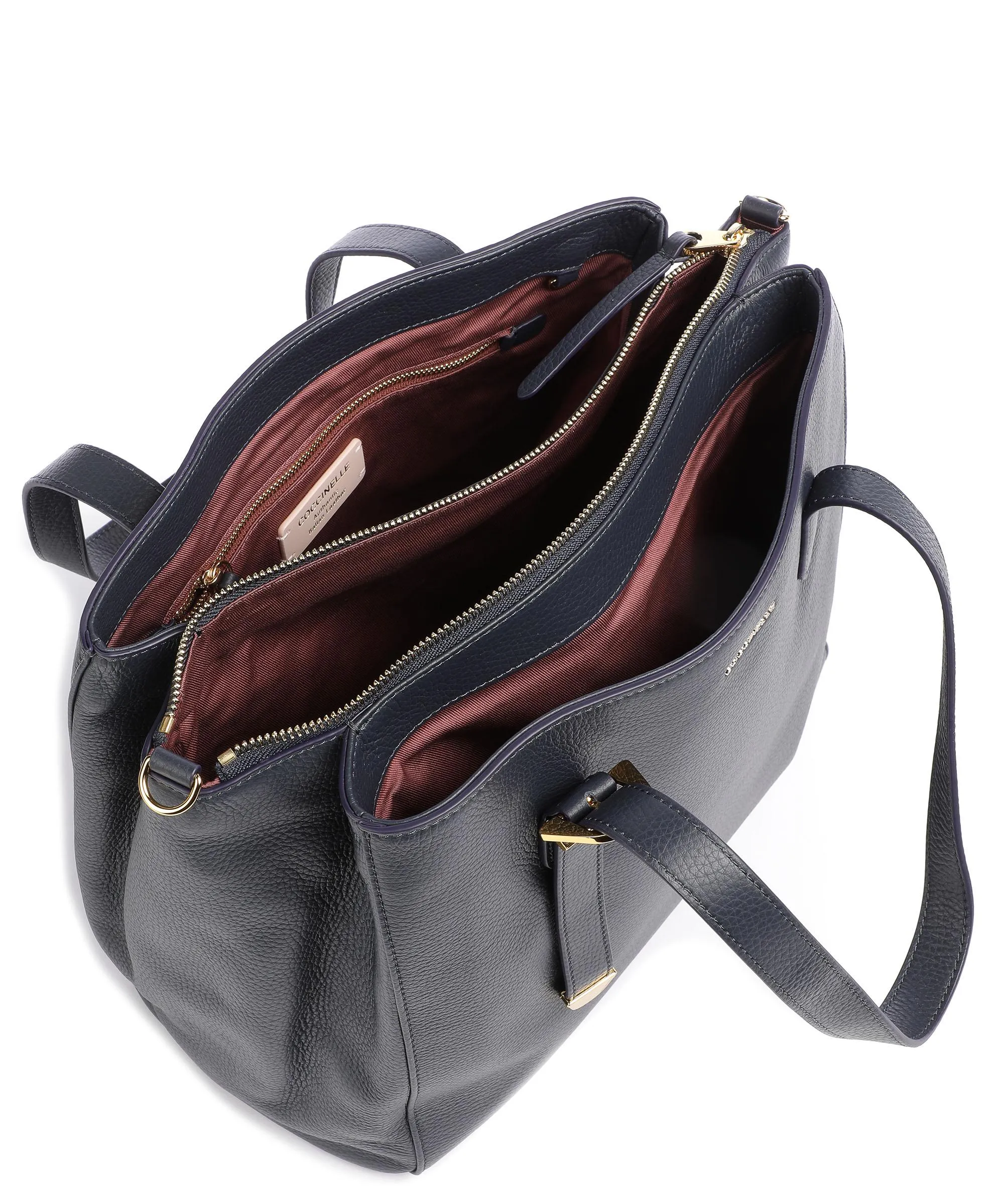  Coccinelle Gleen Borsa a mano pelle granulata navy  