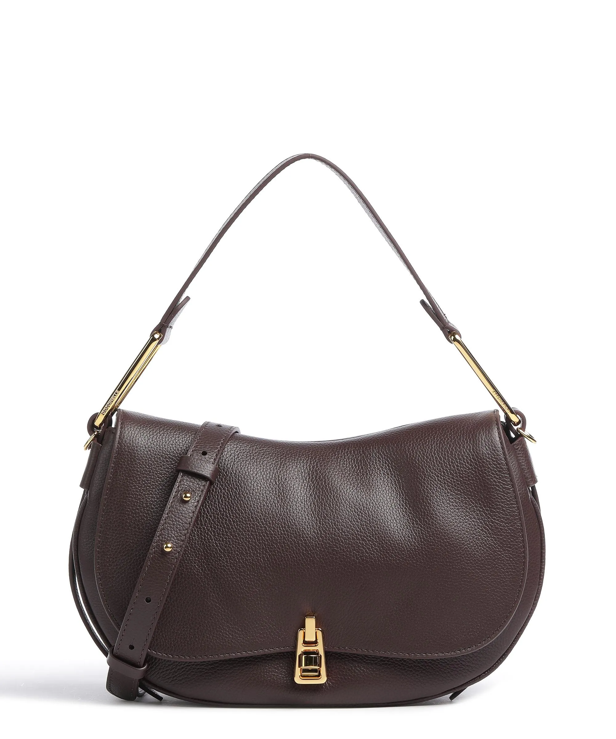  Coccinelle Magie Borsa hobo pelle granulata mogano  